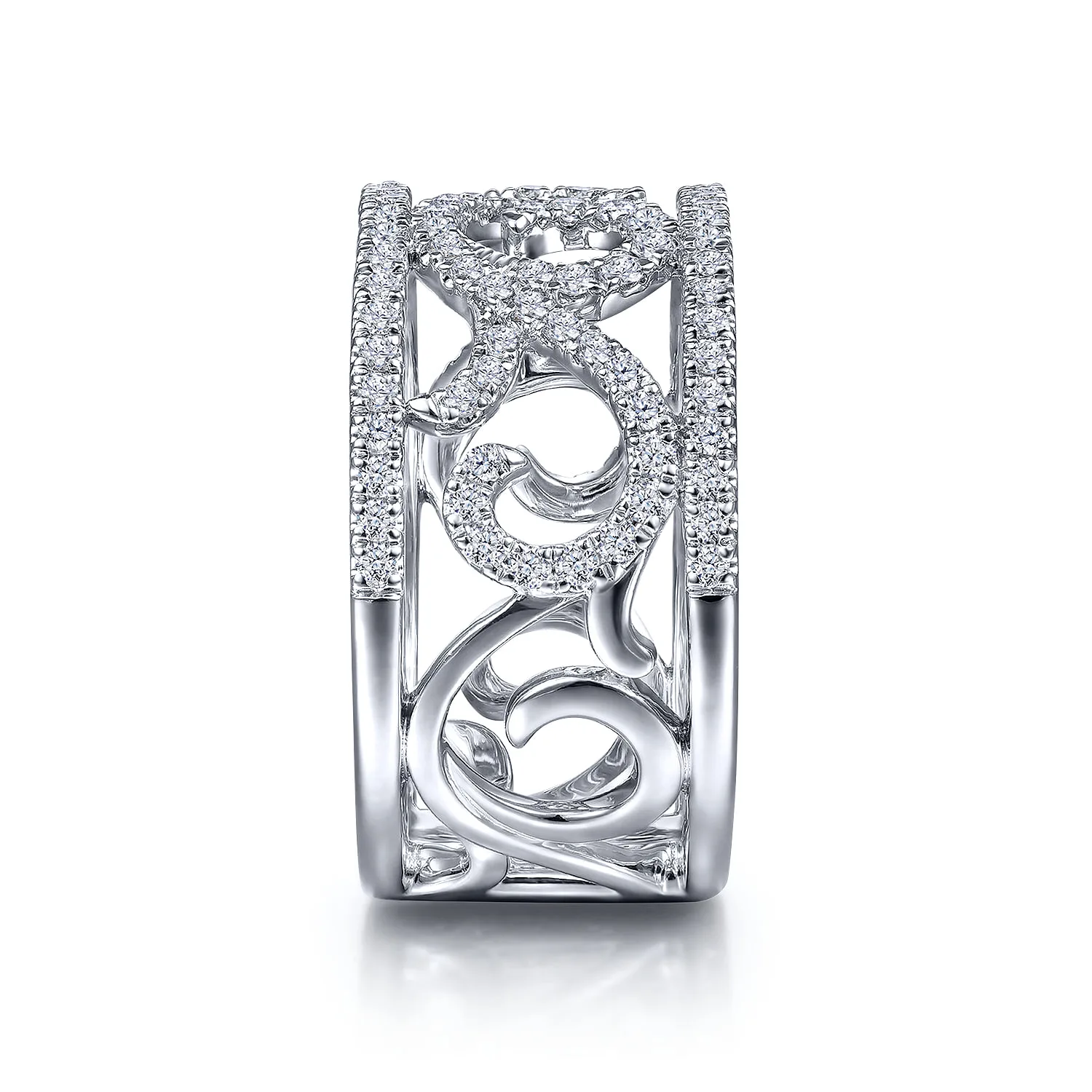 Vintage Diamond Ring in 14K White Gold, photograph 4