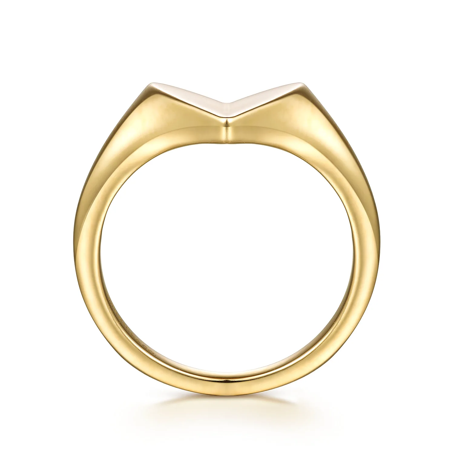 Engravable Ring in 14K Yellow Gold, photograph 2