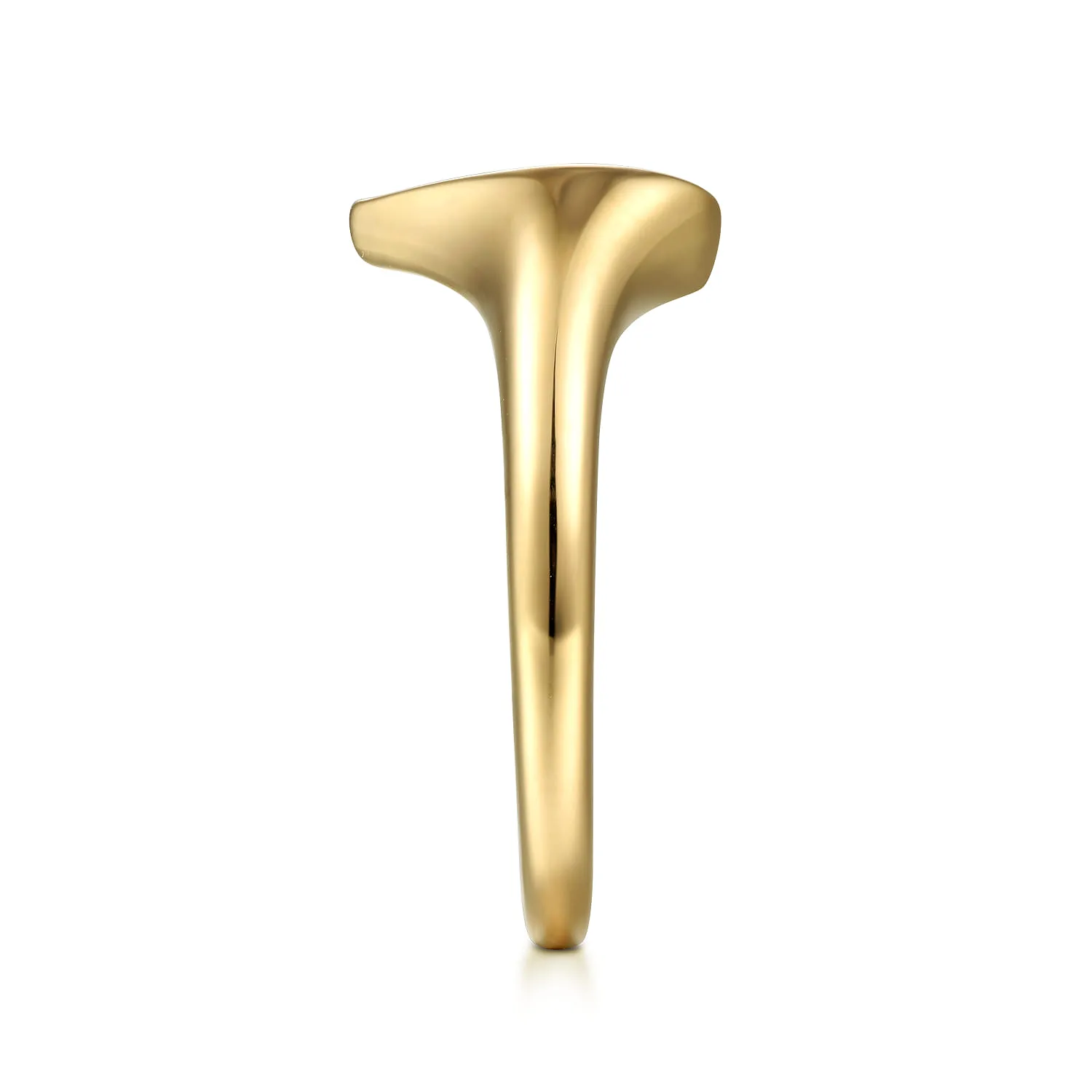 Engravable Ring in 14K Yellow Gold, photograph 4