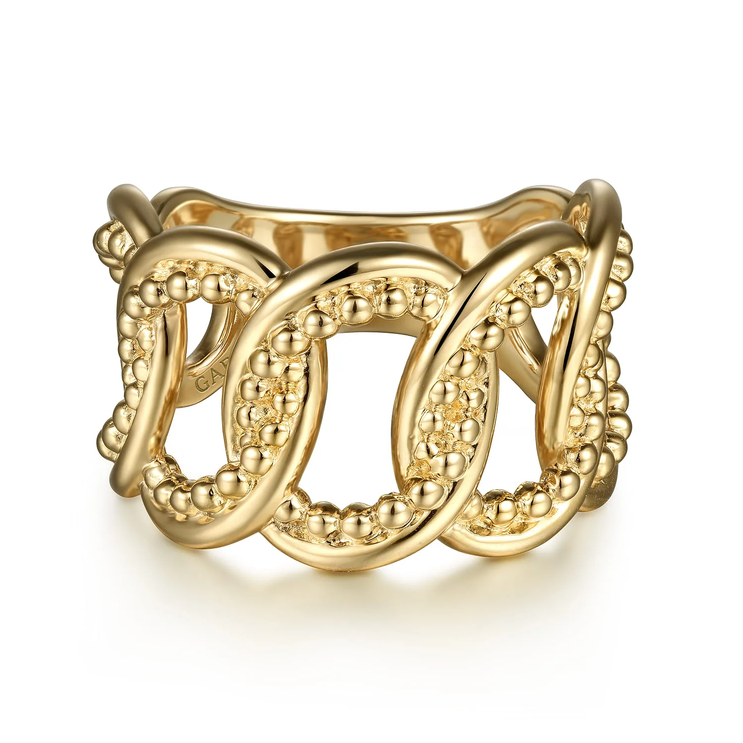 Bujukan Intertwining Link Wide Band Ring