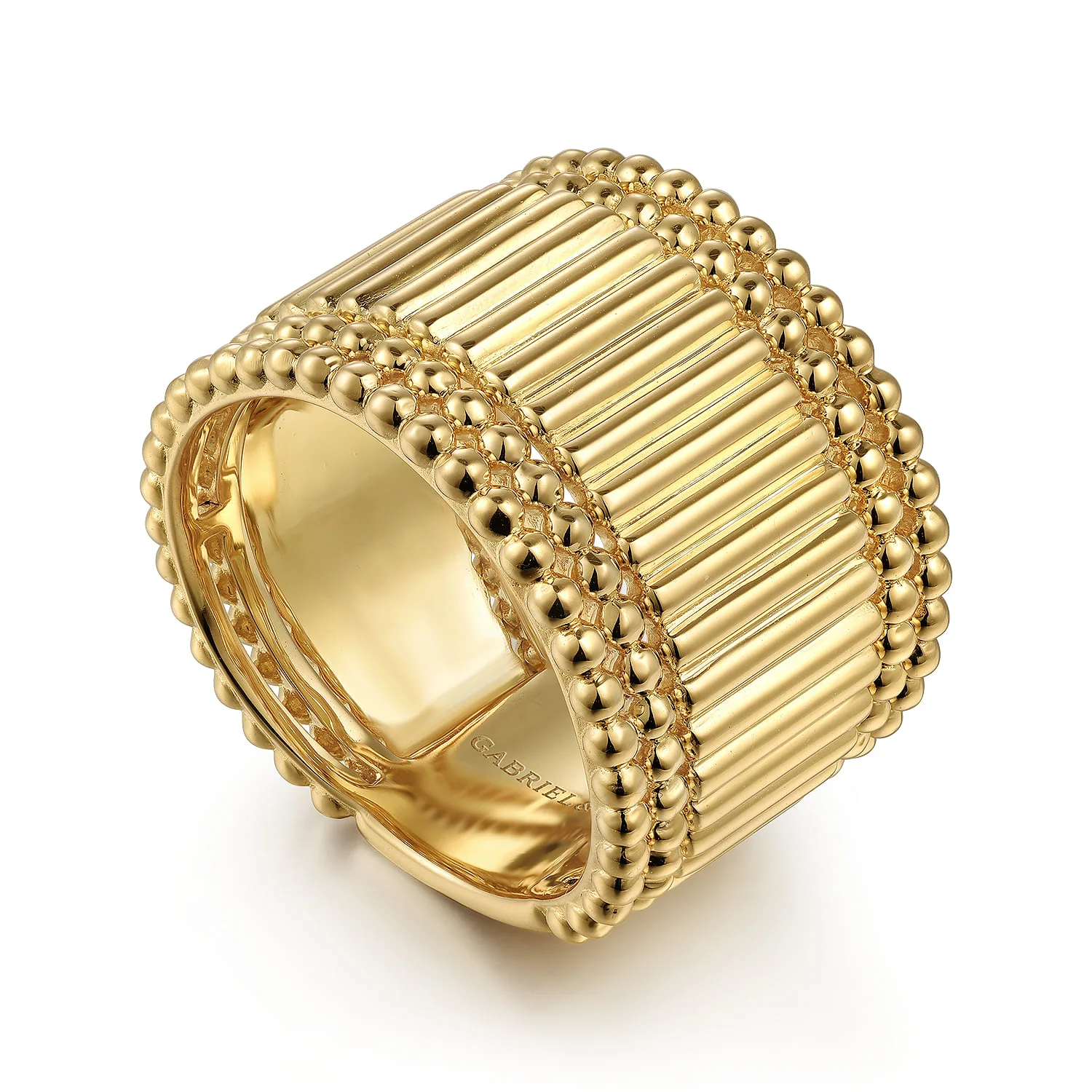 Bujukan Cigar Band in 14K Yellow Gold, photograph 3