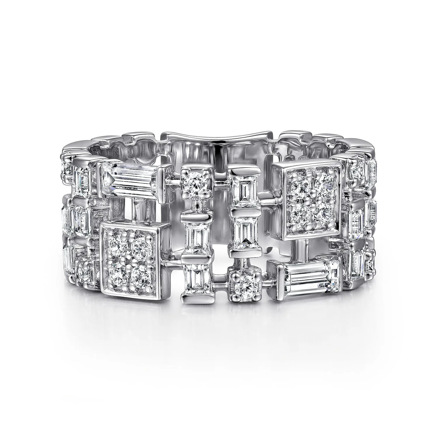 Diamond Wide Band Ring