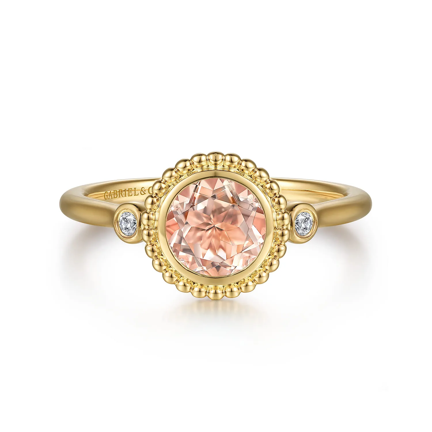 Diamond and Morganite Bujukan Promise Ring