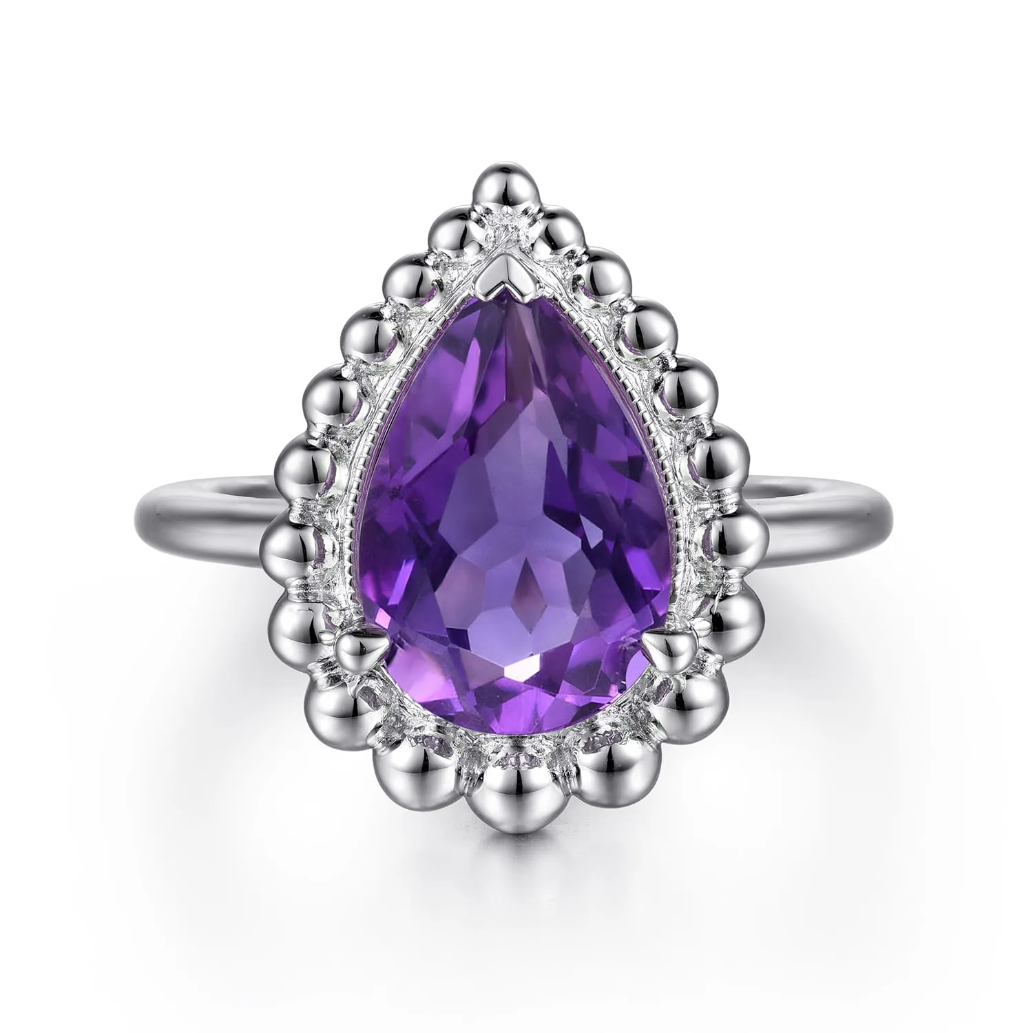 Bujukan Amethyst Chevron Ring