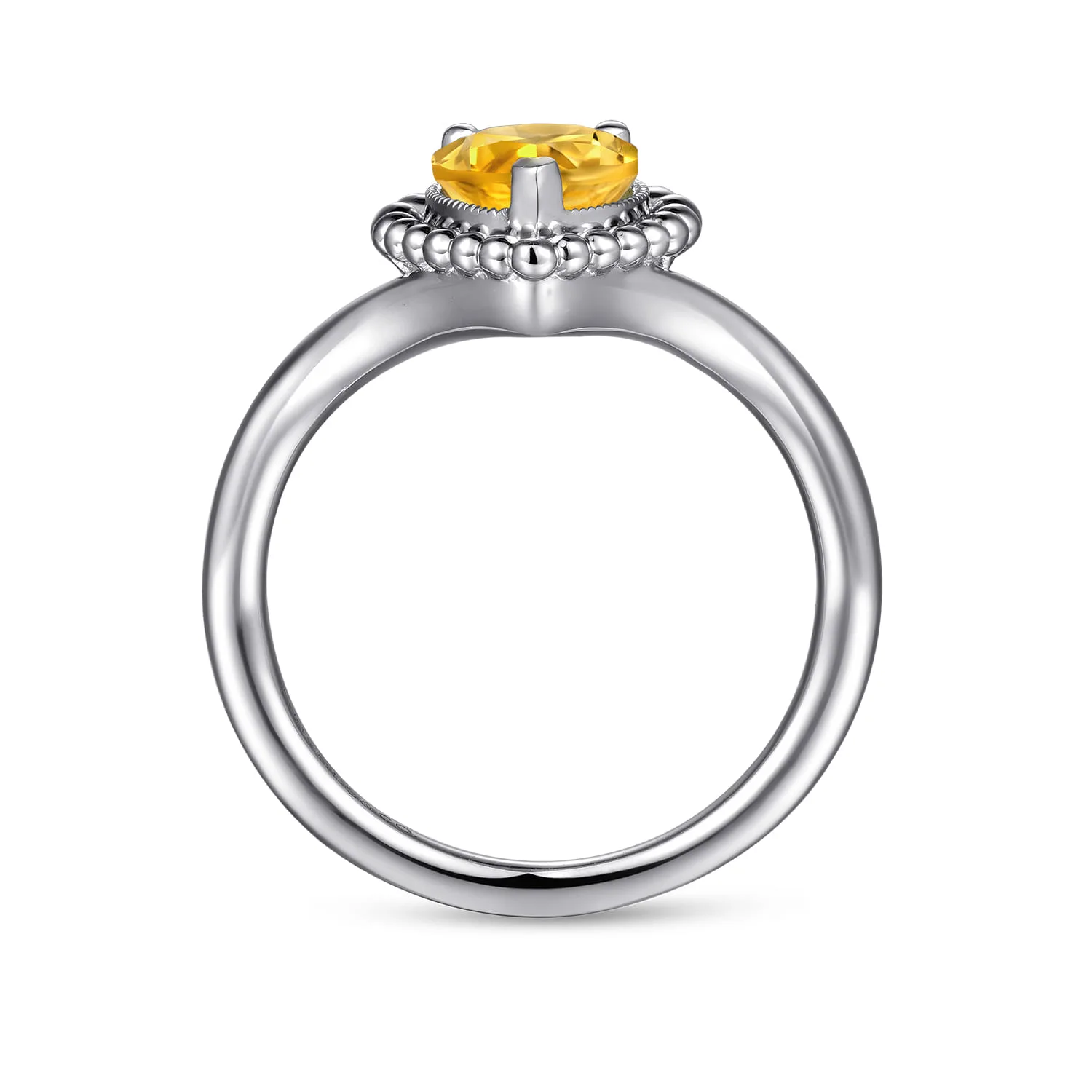 Bujukan Citrine Chevron Ring in Sterling Silver, photograph 2