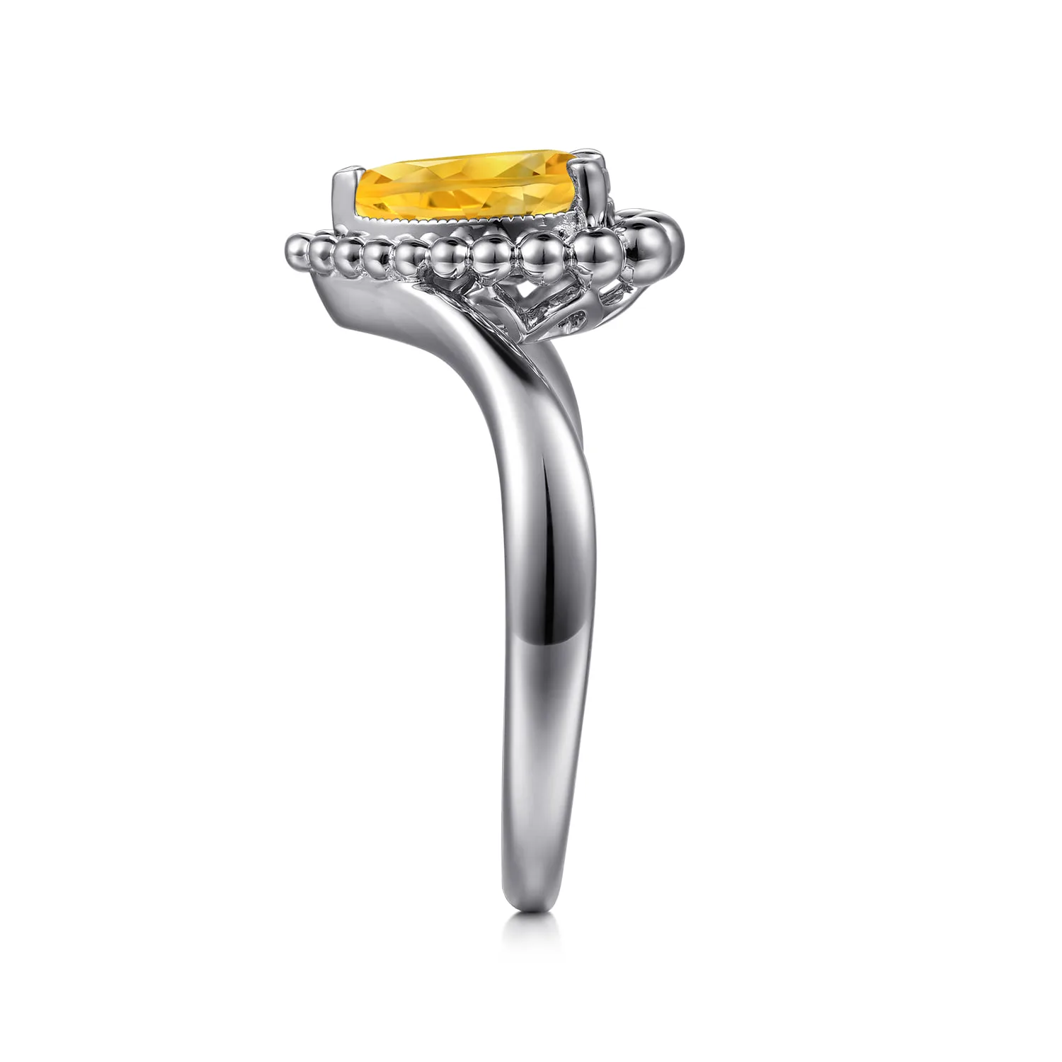 Bujukan Citrine Chevron Ring in Sterling Silver, photograph 4