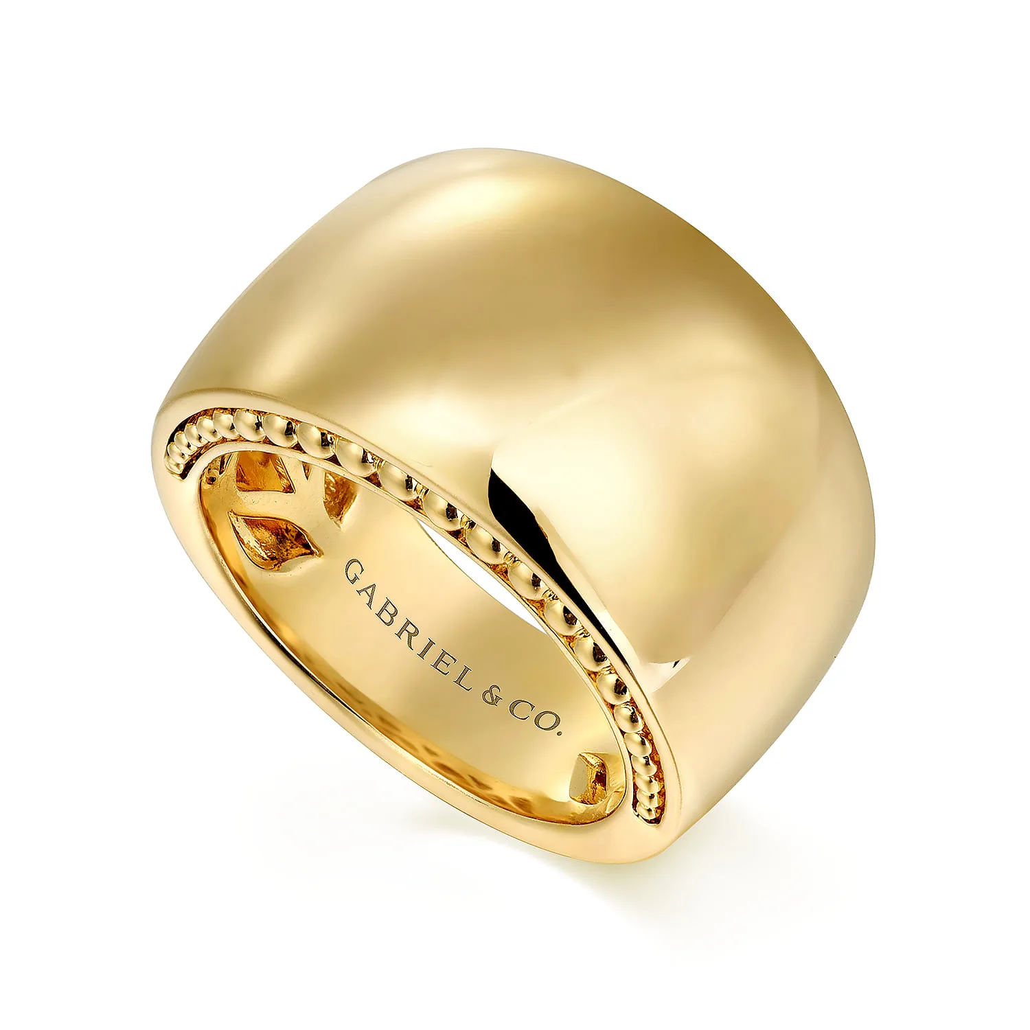Bujukan Cigar Band in 14K Yellow Gold, photograph 3