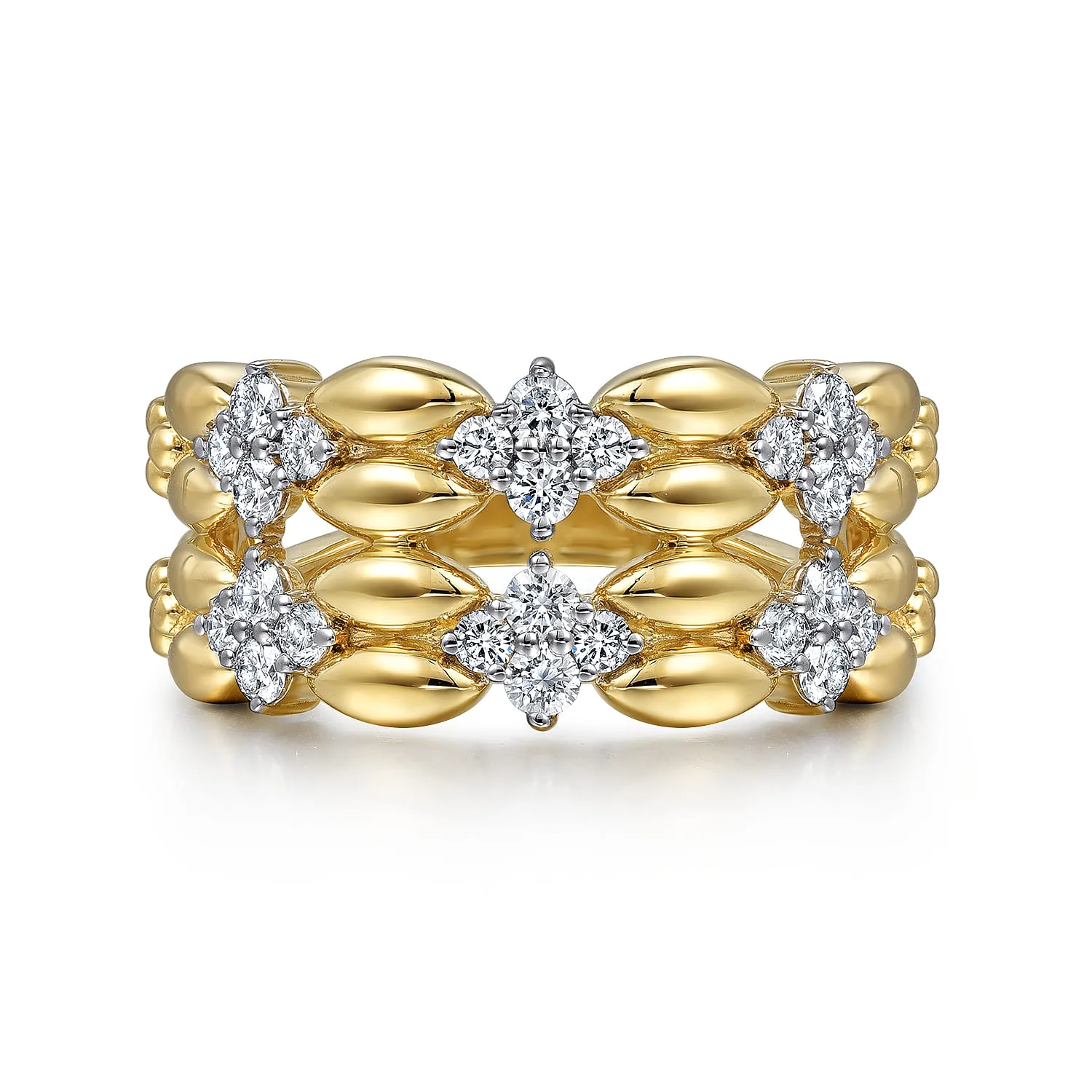 Diamond Wide Band Ring