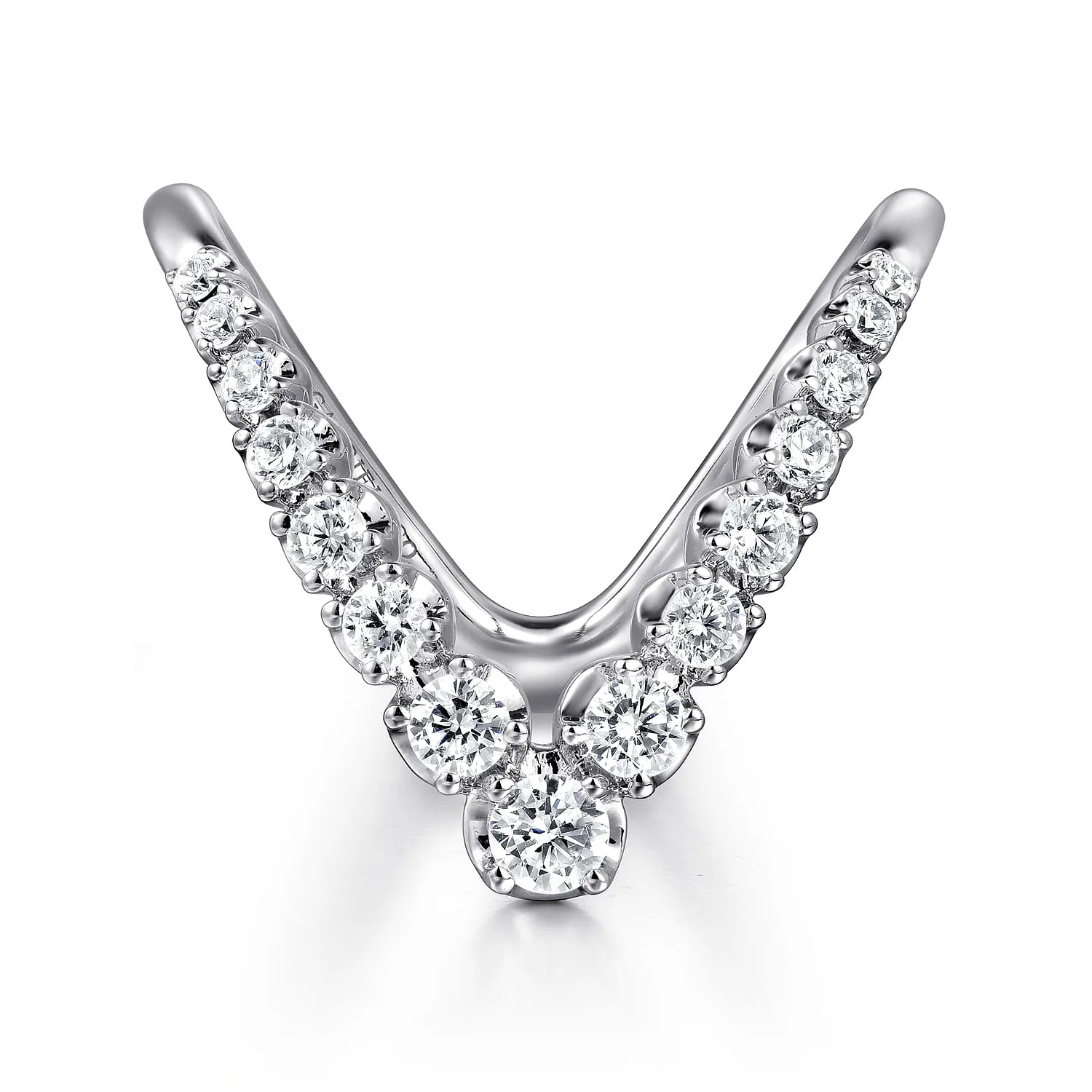 Diamond Chevron Ladies Ring