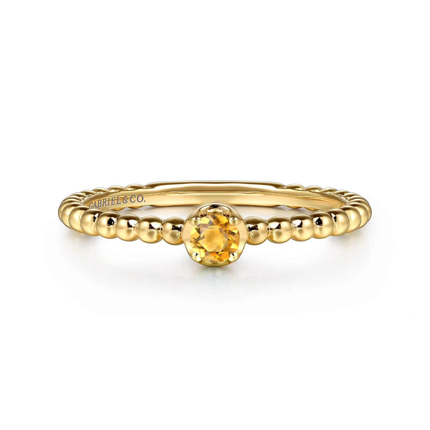 Citrine Stackable Promise Ring
