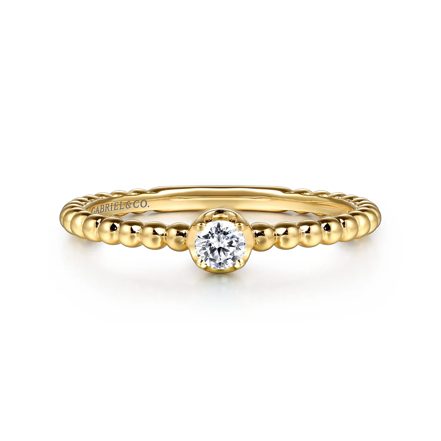 White Sapphire Stackable Promise Ring