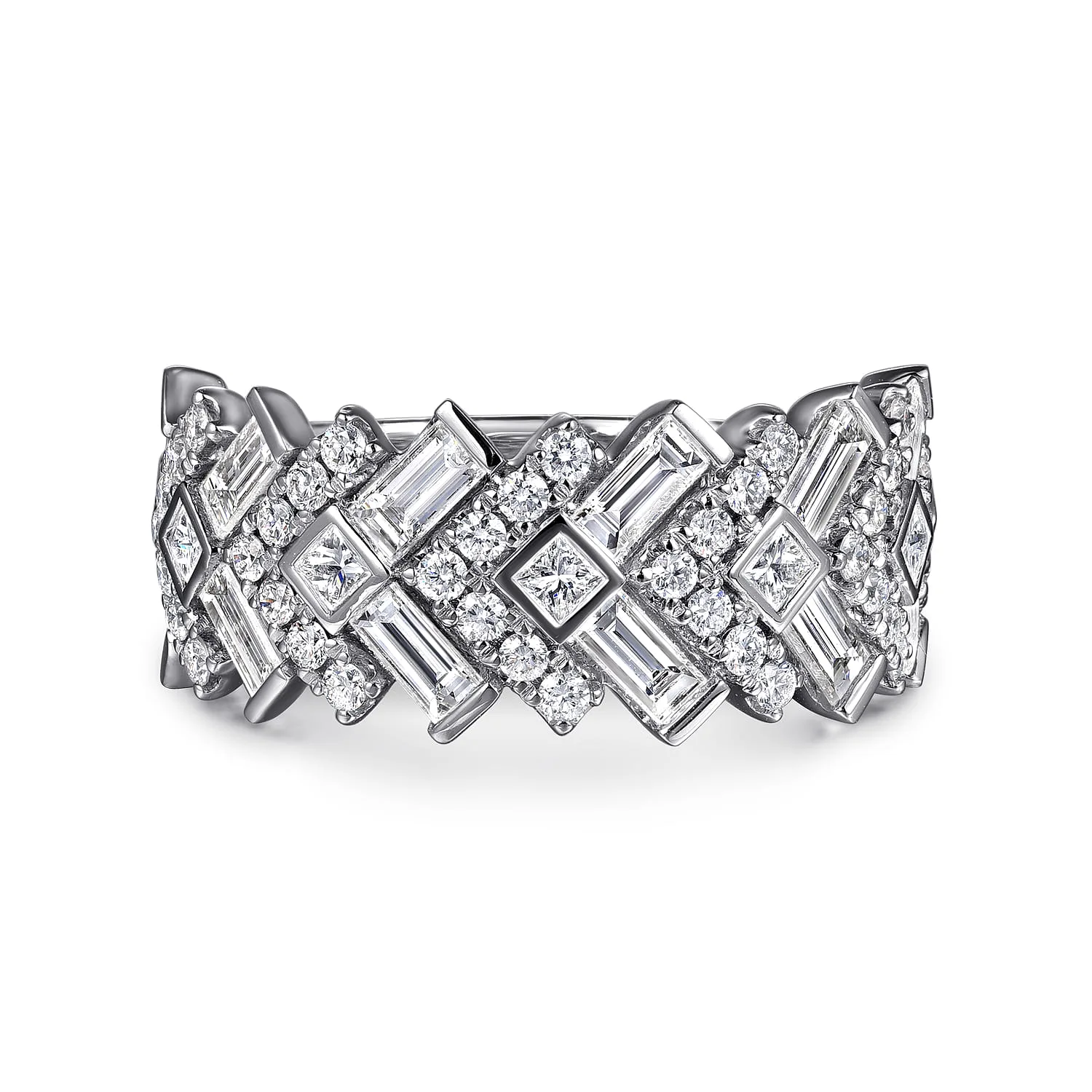 Diamond Wide Band Ring