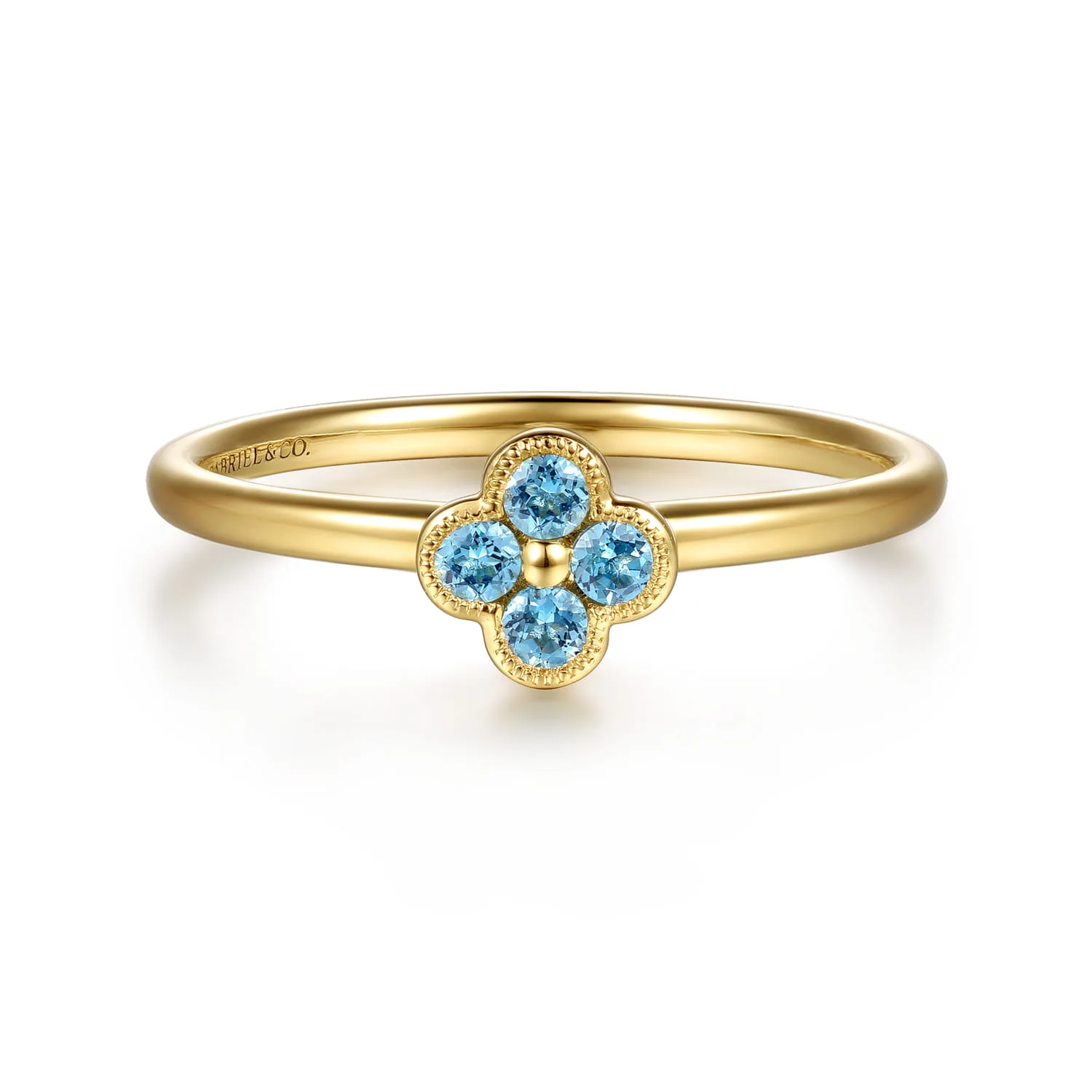 Blue Topaz Stackable Ring