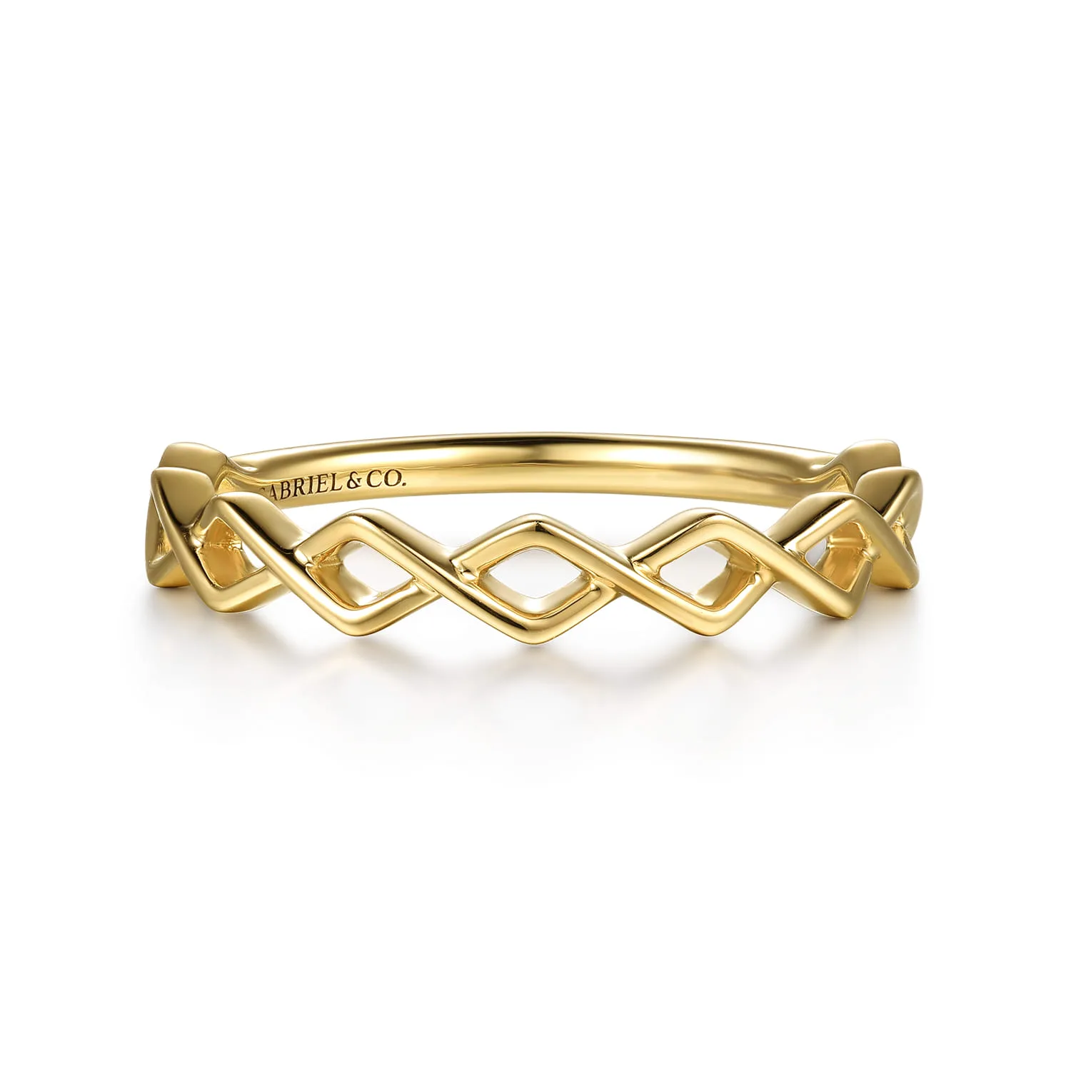 Rhombus Shape Stackable Ring