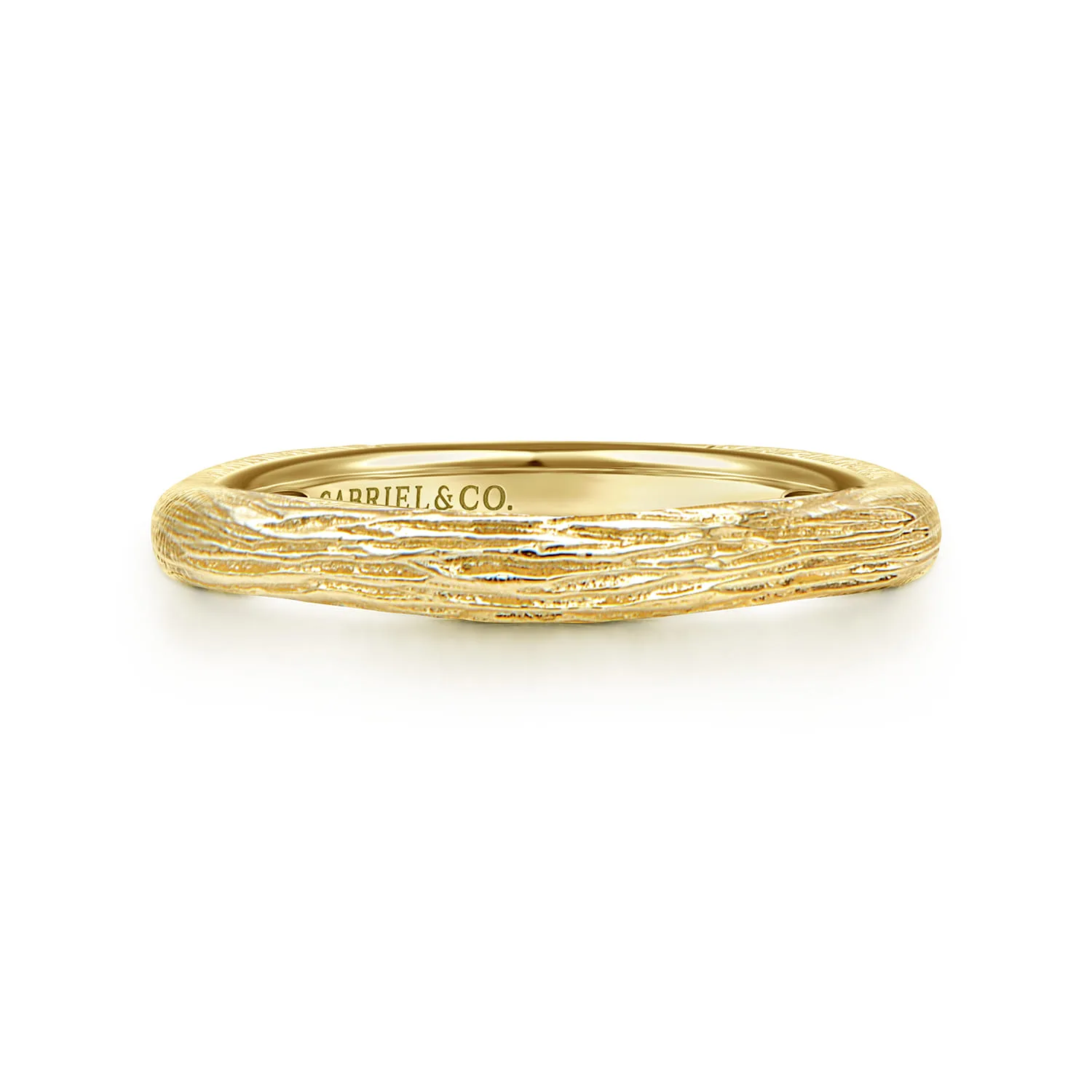 Brushed Textured Stackable Ring