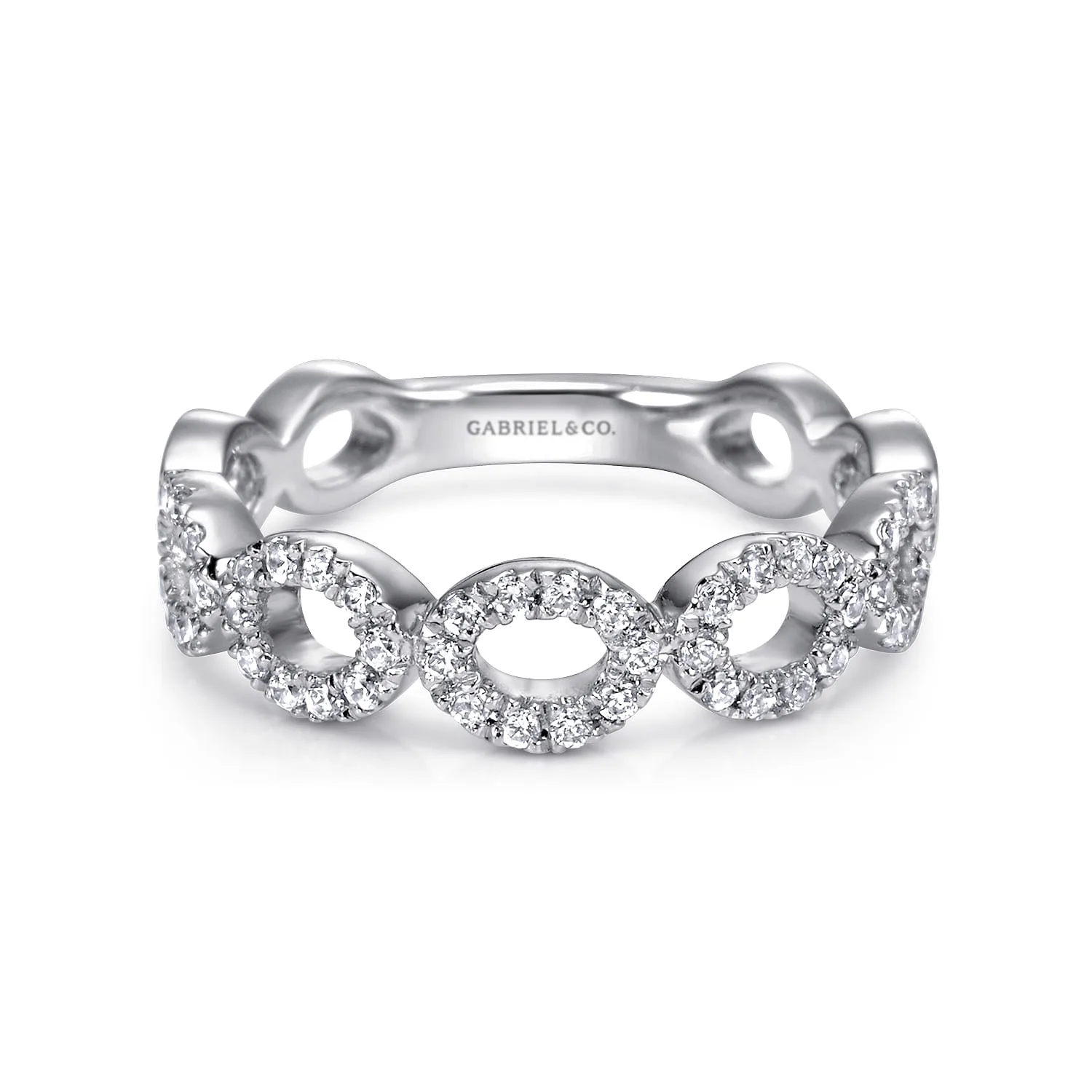 Open Circles Diamond Band