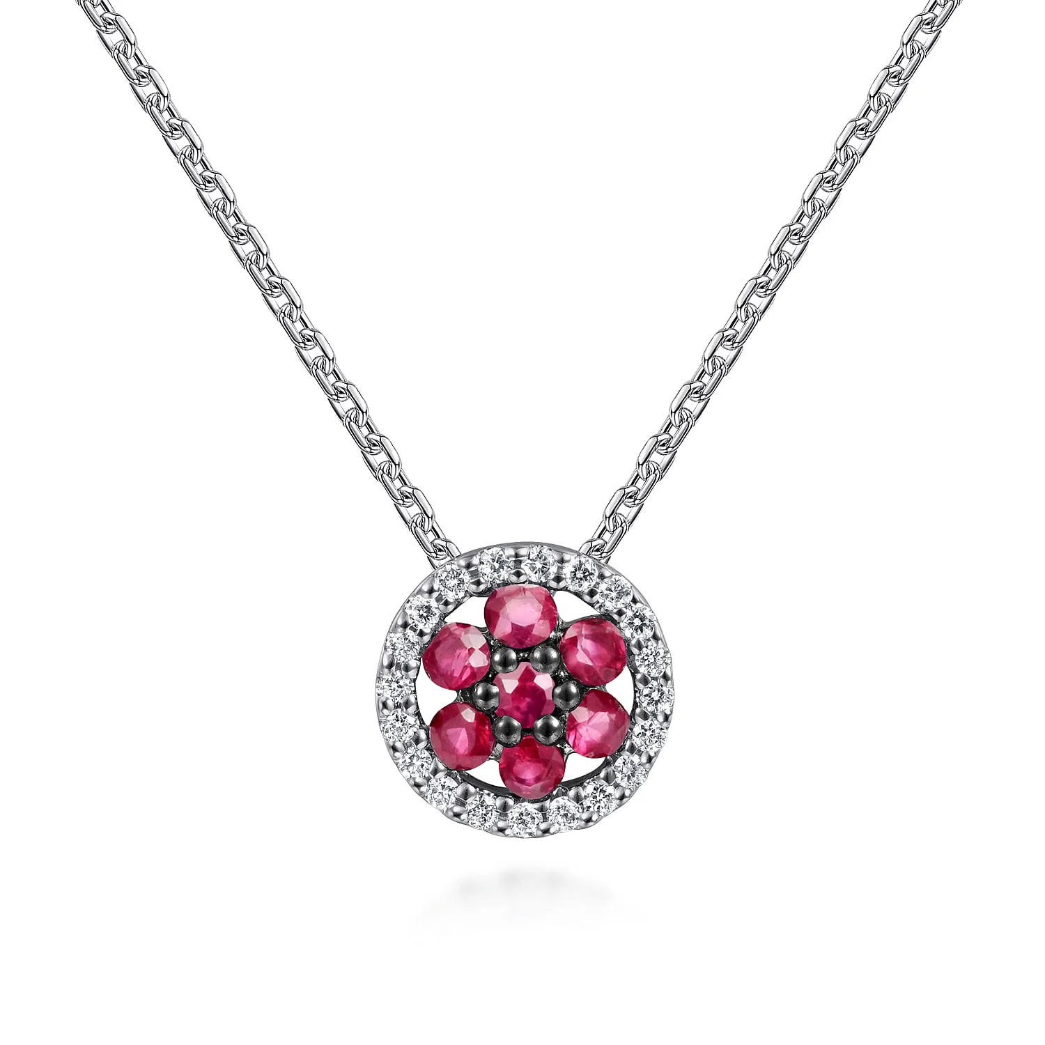Diamond and Sapphire Necklace