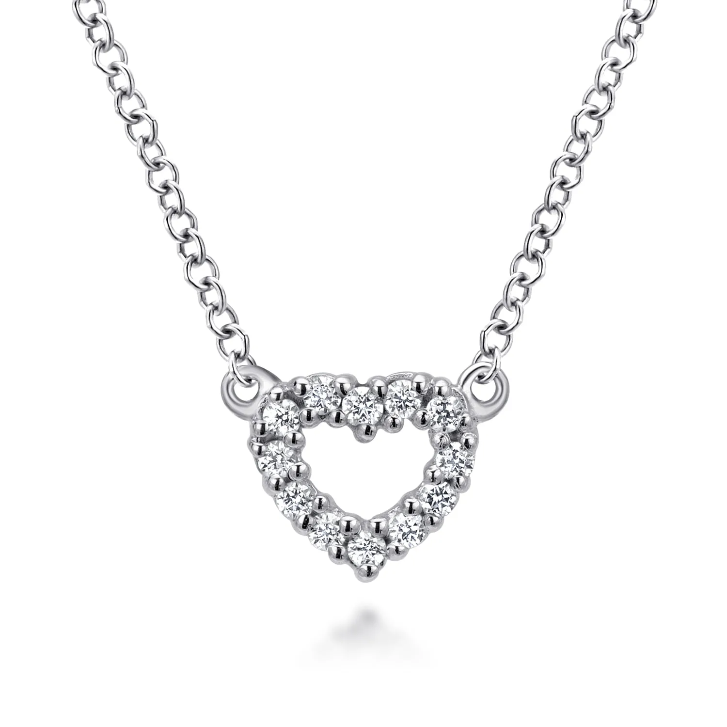 Dainty Diamond Open Necklace
