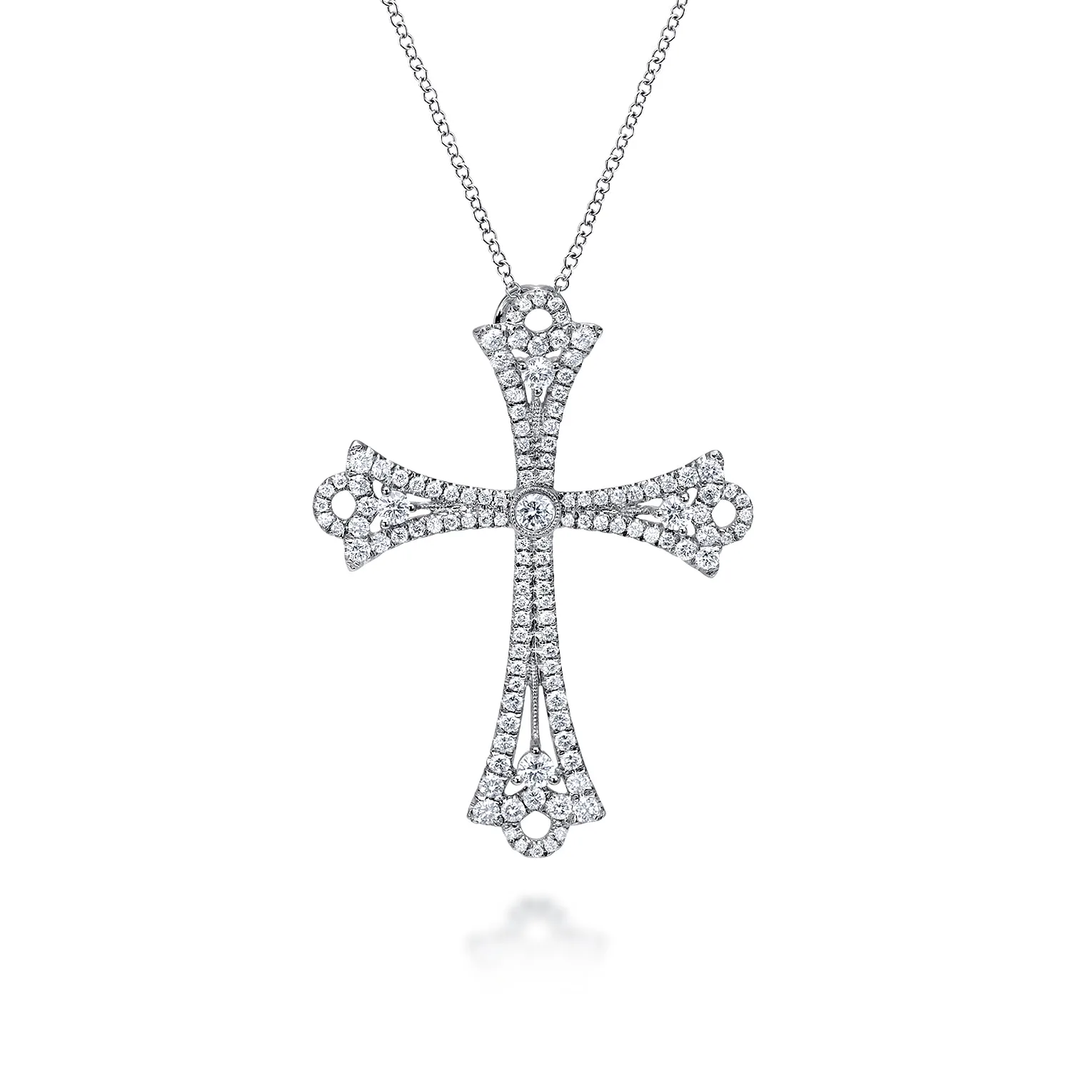 Diamond Cross Pendant Necklace