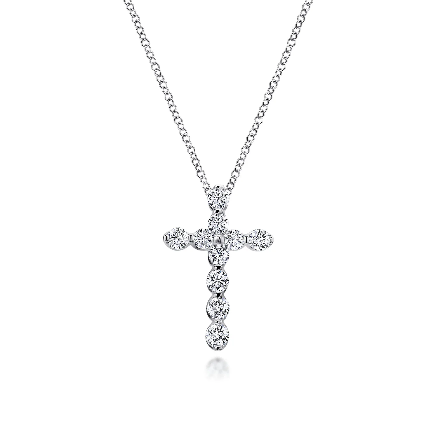 Diamond Cross Pendant Necklace