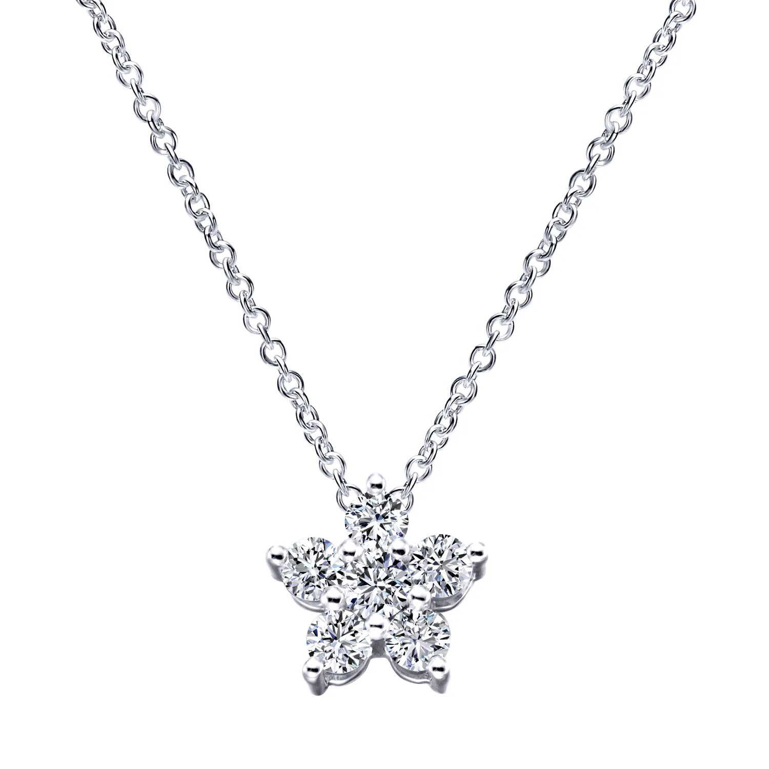 Diamond Star Inspired Pendant Necklace