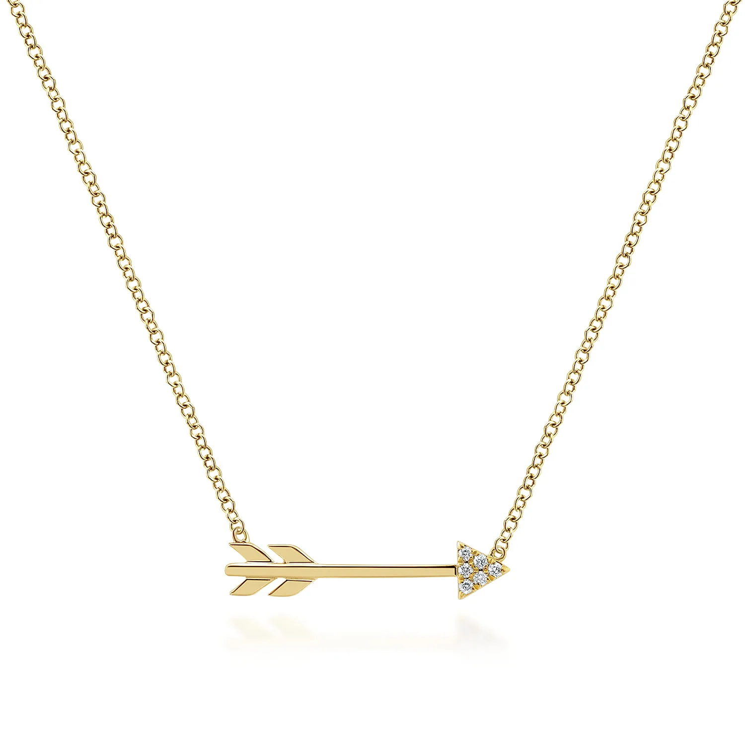 Diamond Arrow Necklace