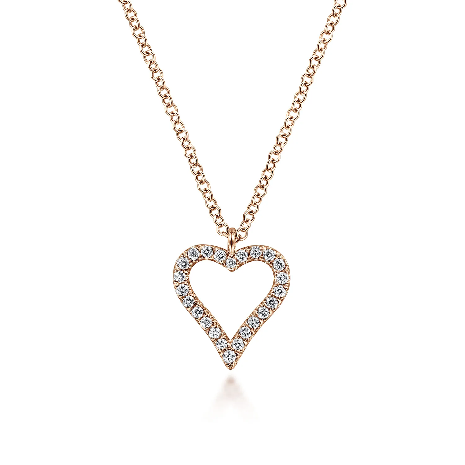 Pave Diamond Open Necklace