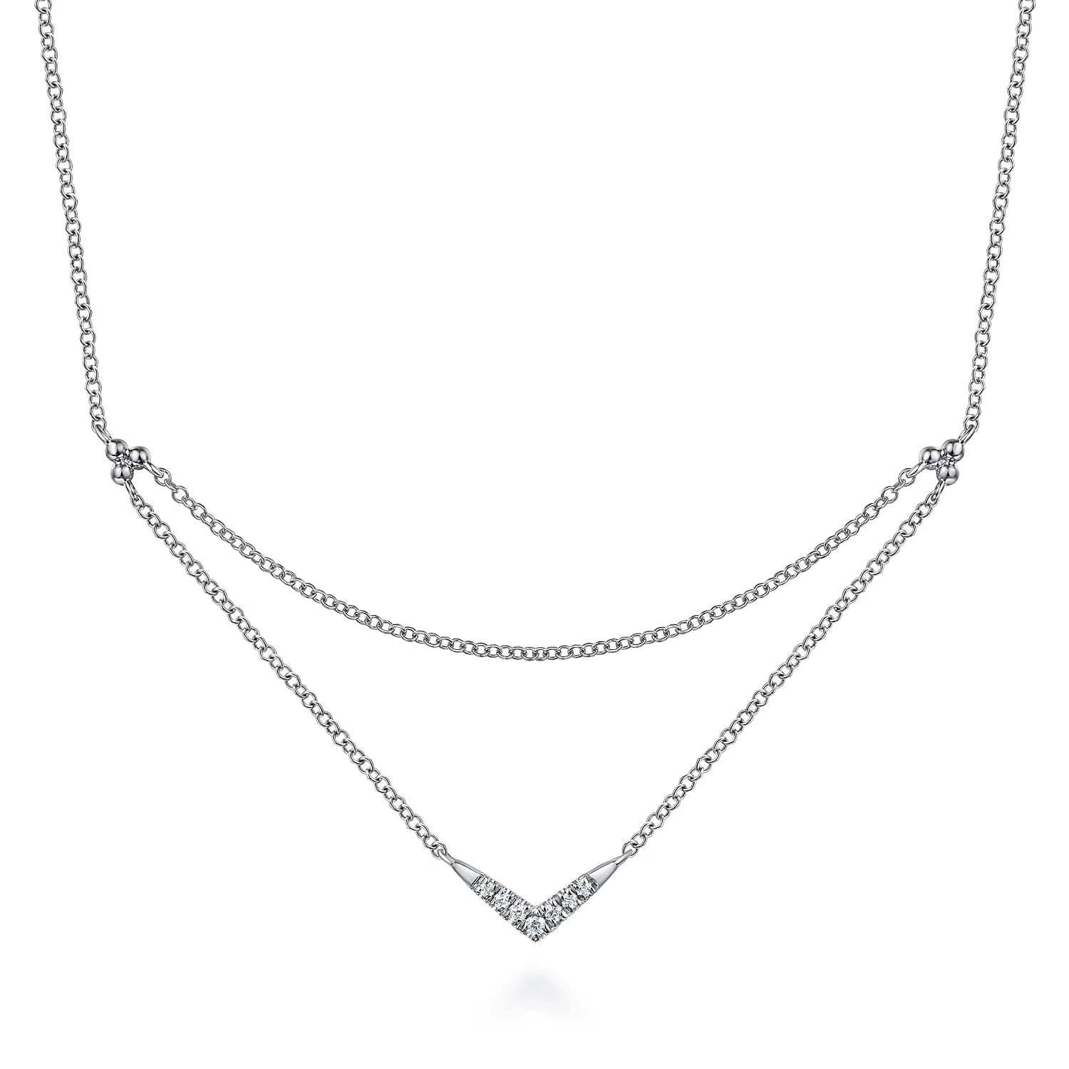 Diamond Chevron Necklace
