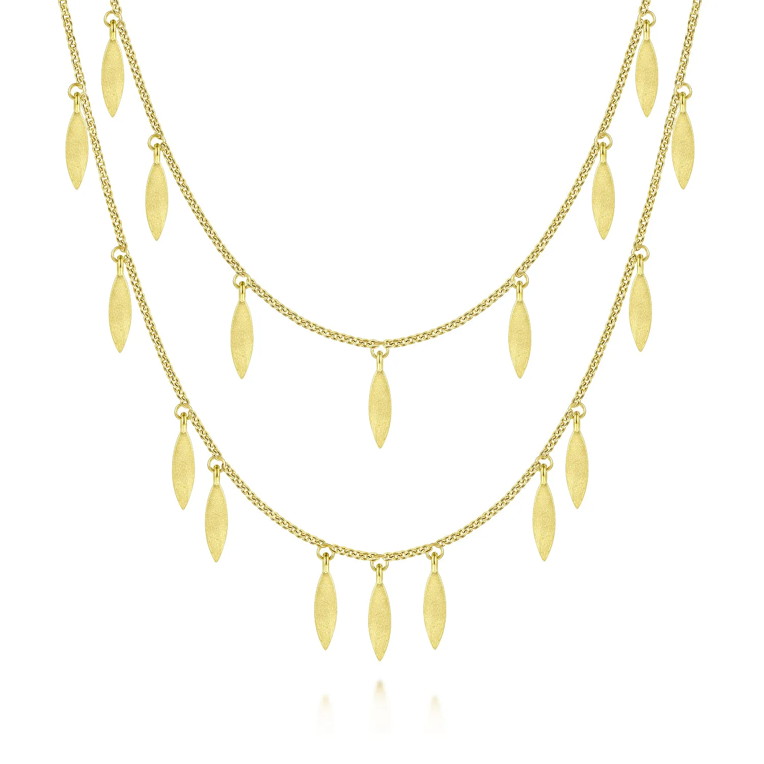 Two Strand Necklace with Drops