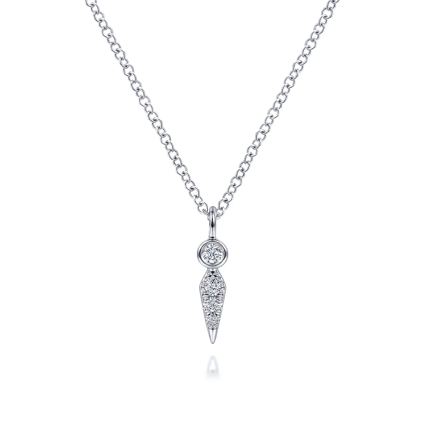 Diamond Spike Pendant Necklace