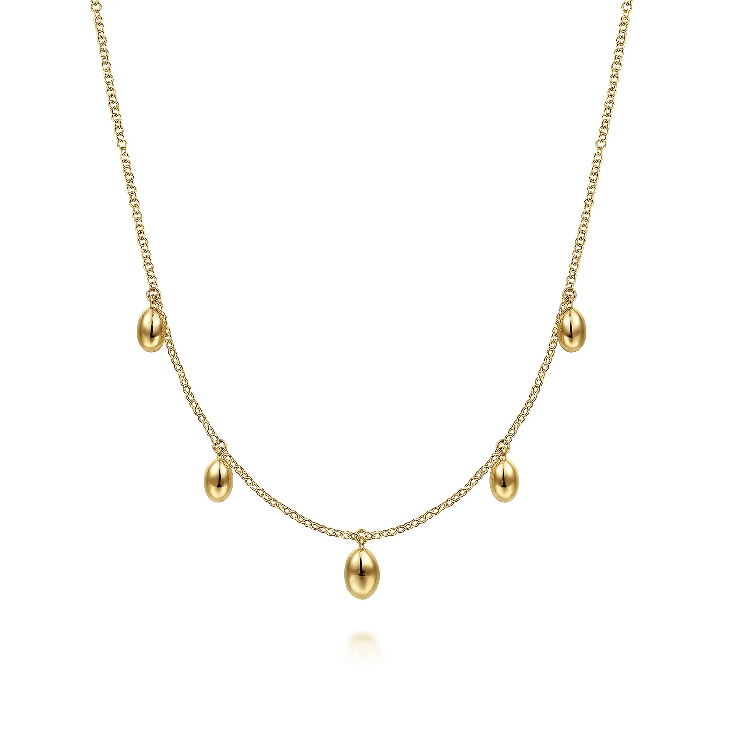 Chain Necklace with Bujukan Bead Drops