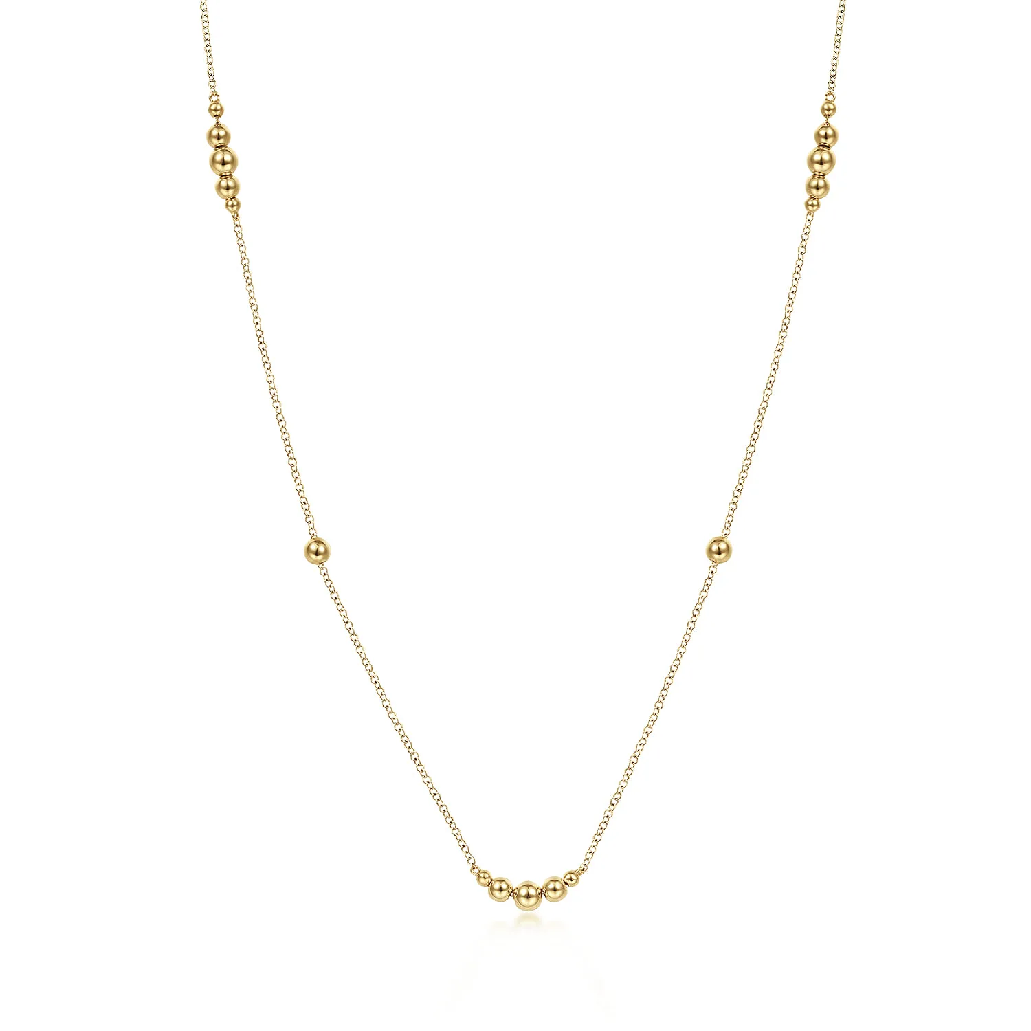 28 inch Graduating Bujukan Bead Station Necklace