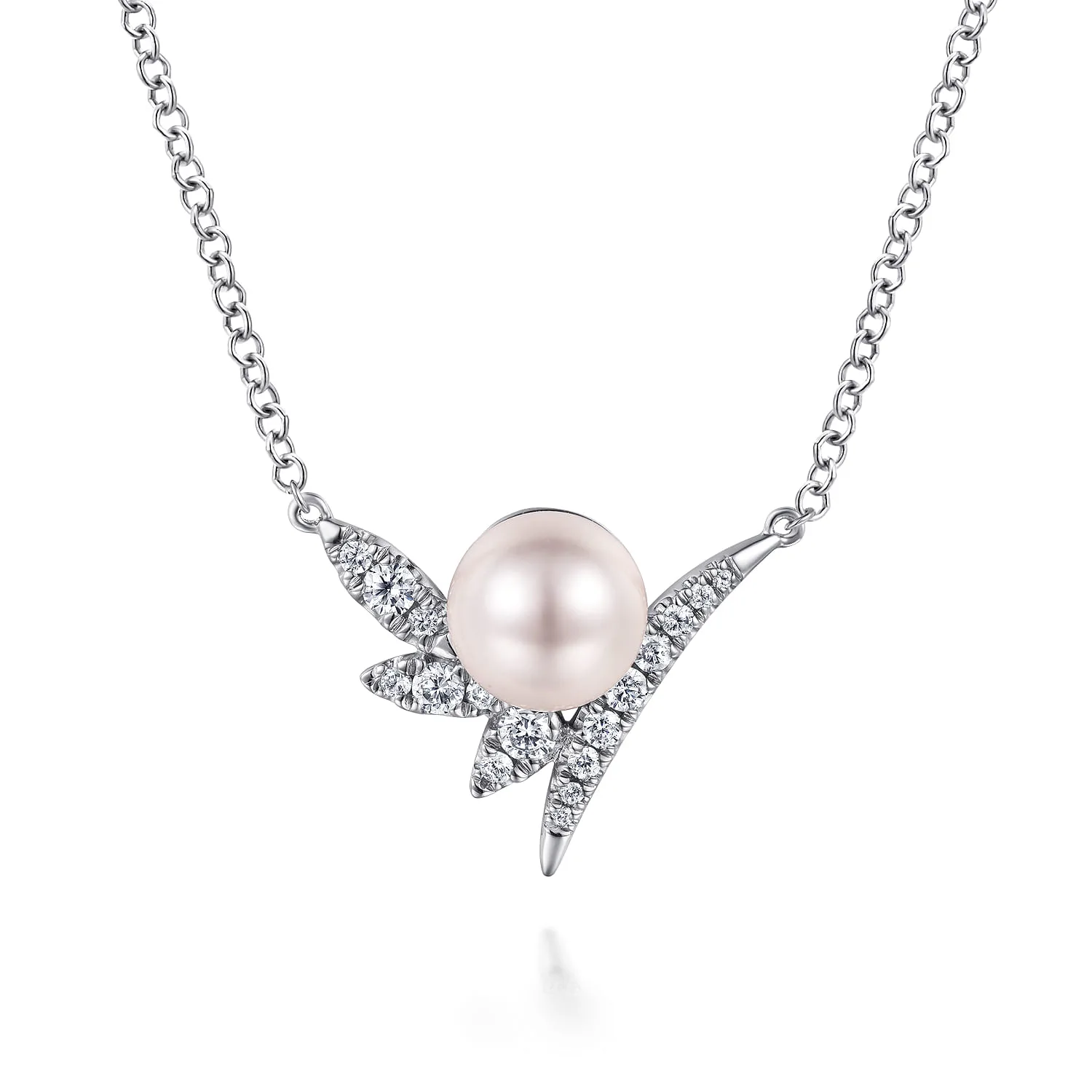 Diamond and Pearl Necklace