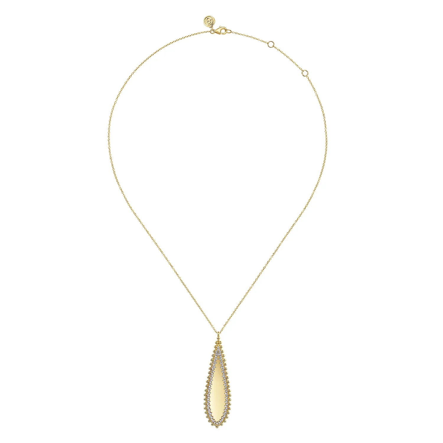 Bujukan Diamond Necklace in 14K Yellow Gold, photograph 2
