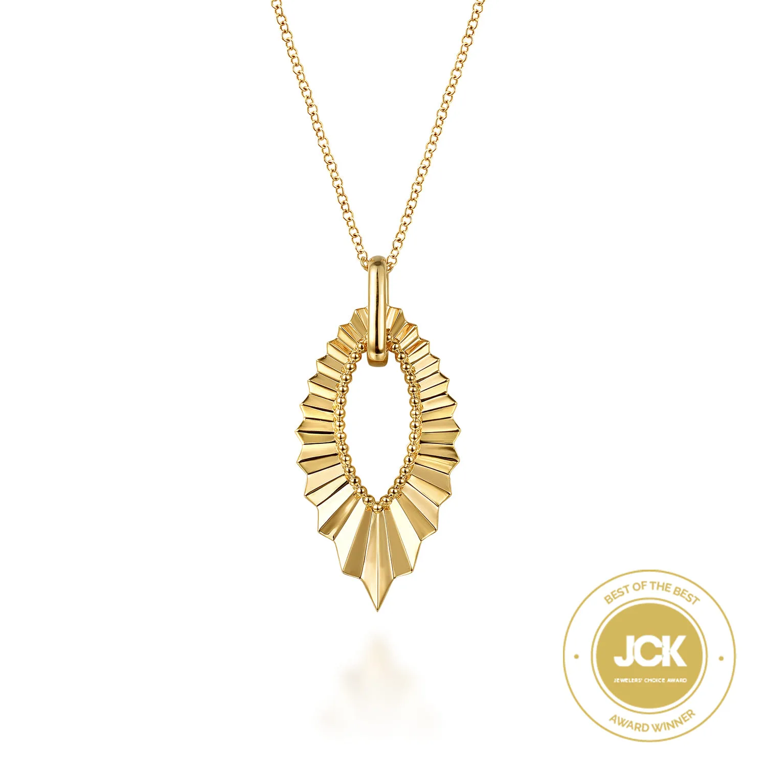 Augmented Diamond Cut Pendant Necklace