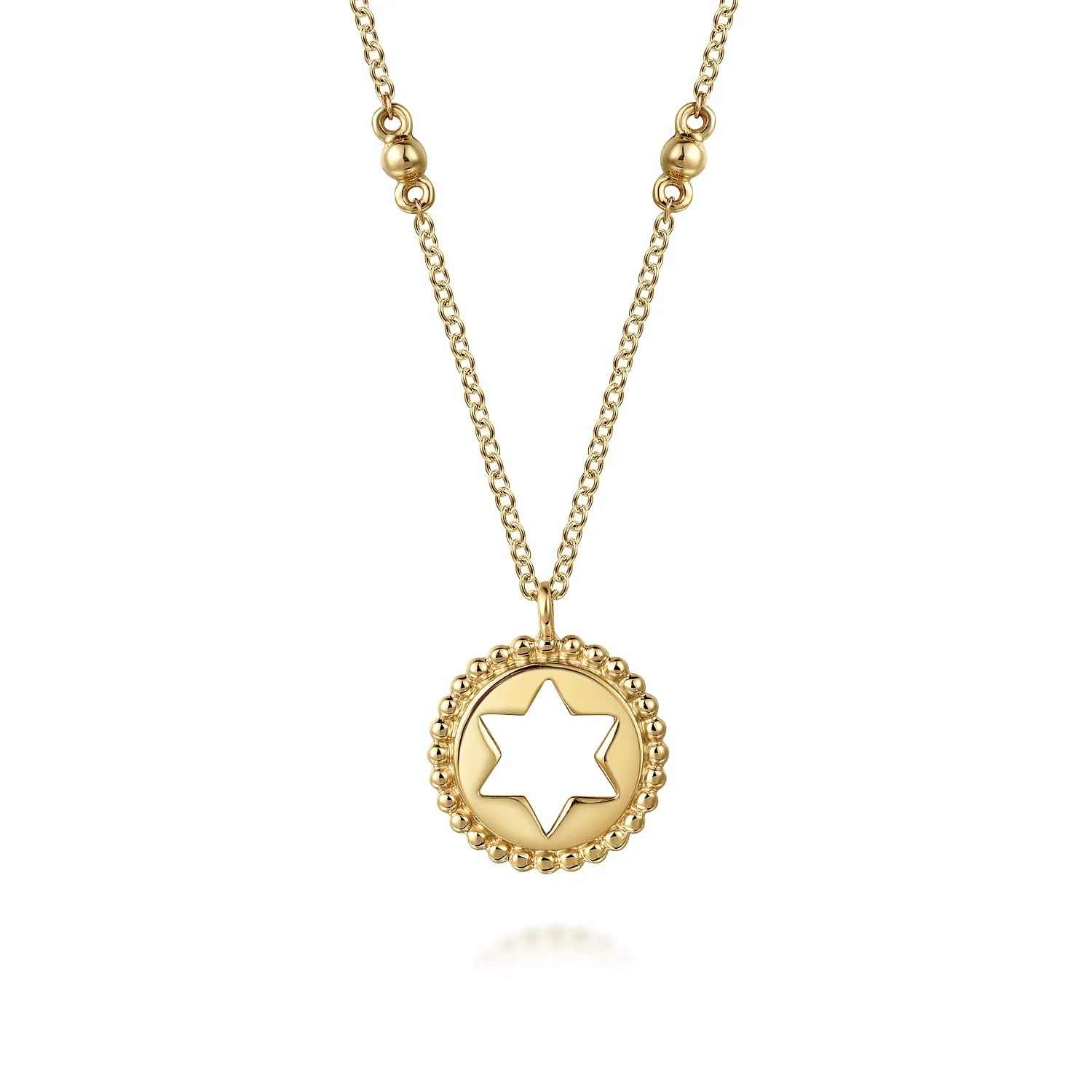 Star of David Medallion Necklace