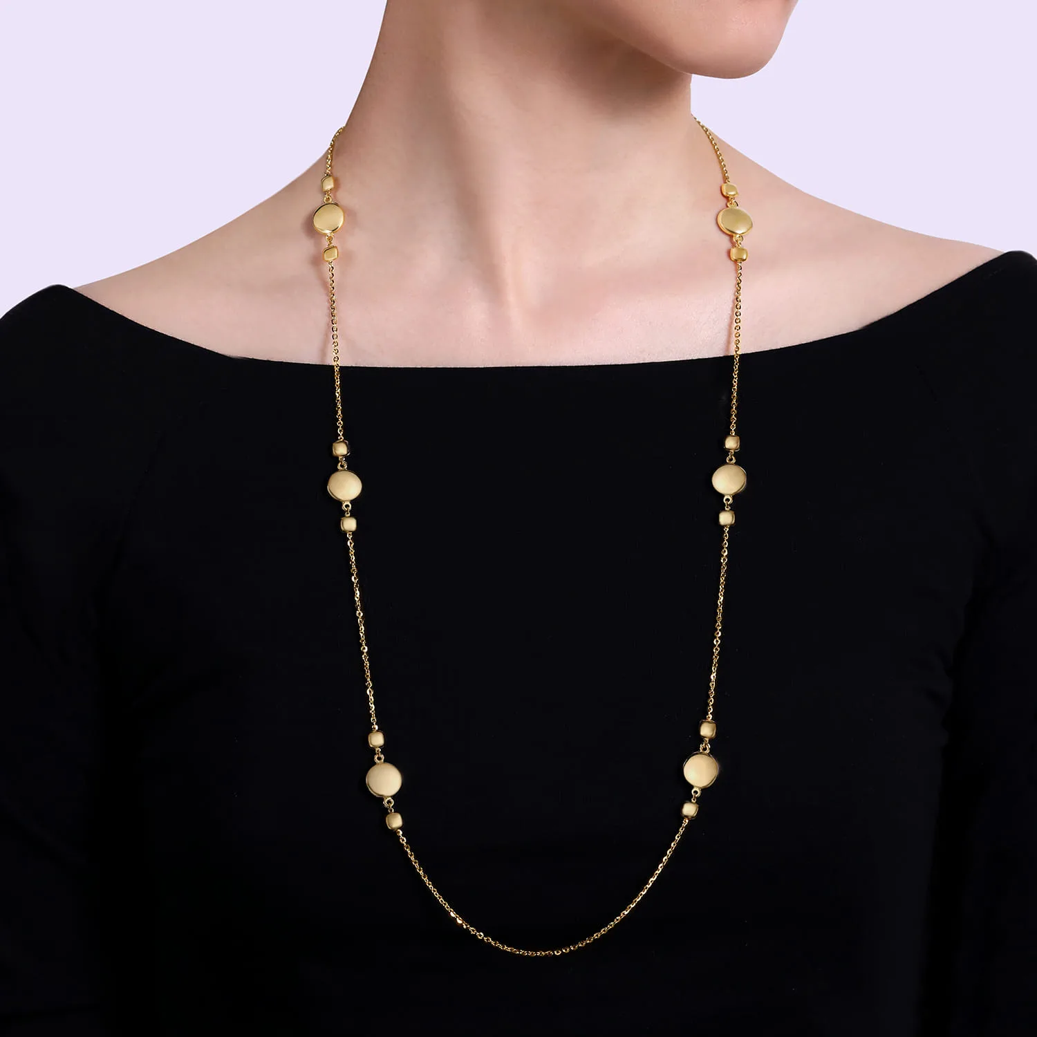 32 inch Necklace in 14K Yellow Gold, photograph 3