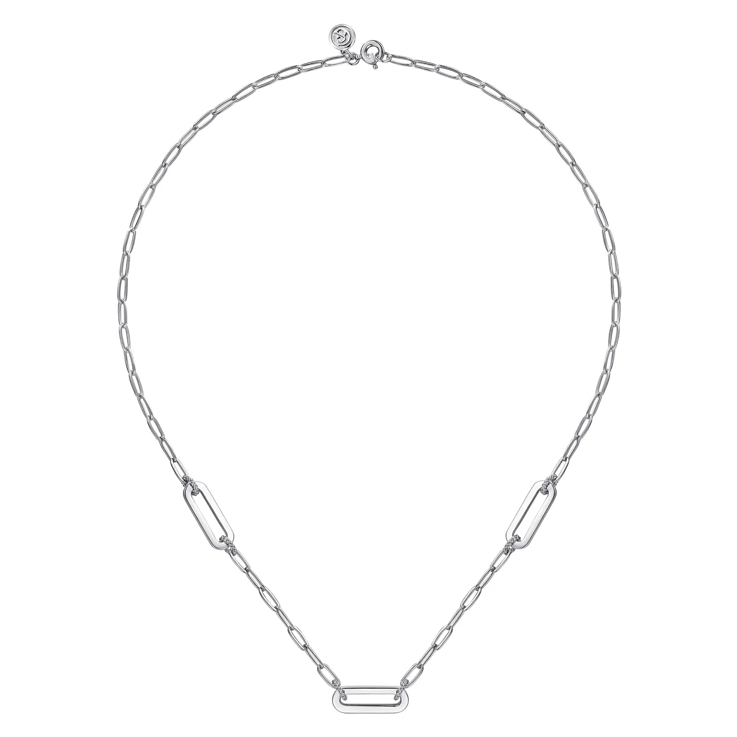 Bujukan Link Chain Necklace in Sterling Silver, photograph 2