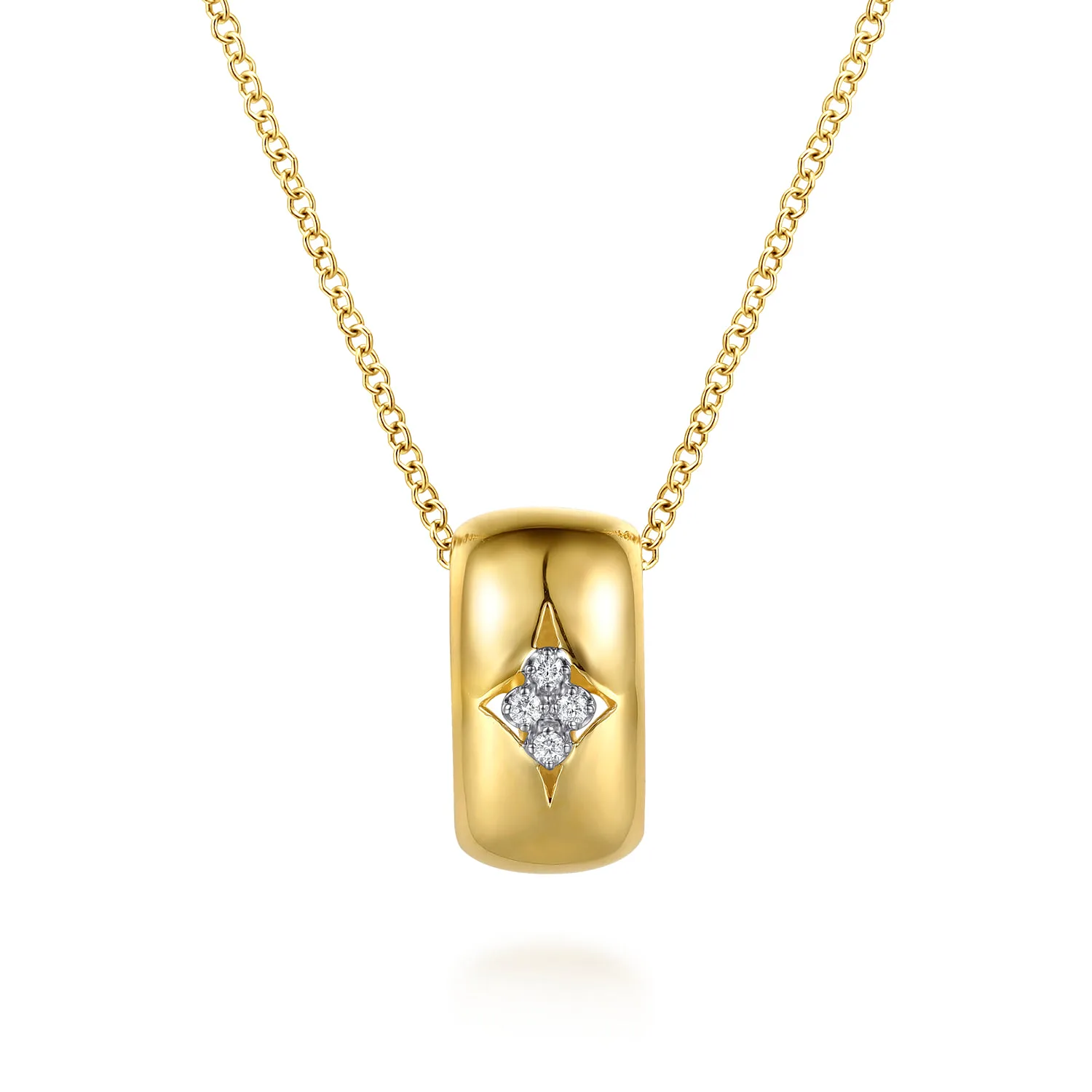 Diamond Clover Pendant Necklace