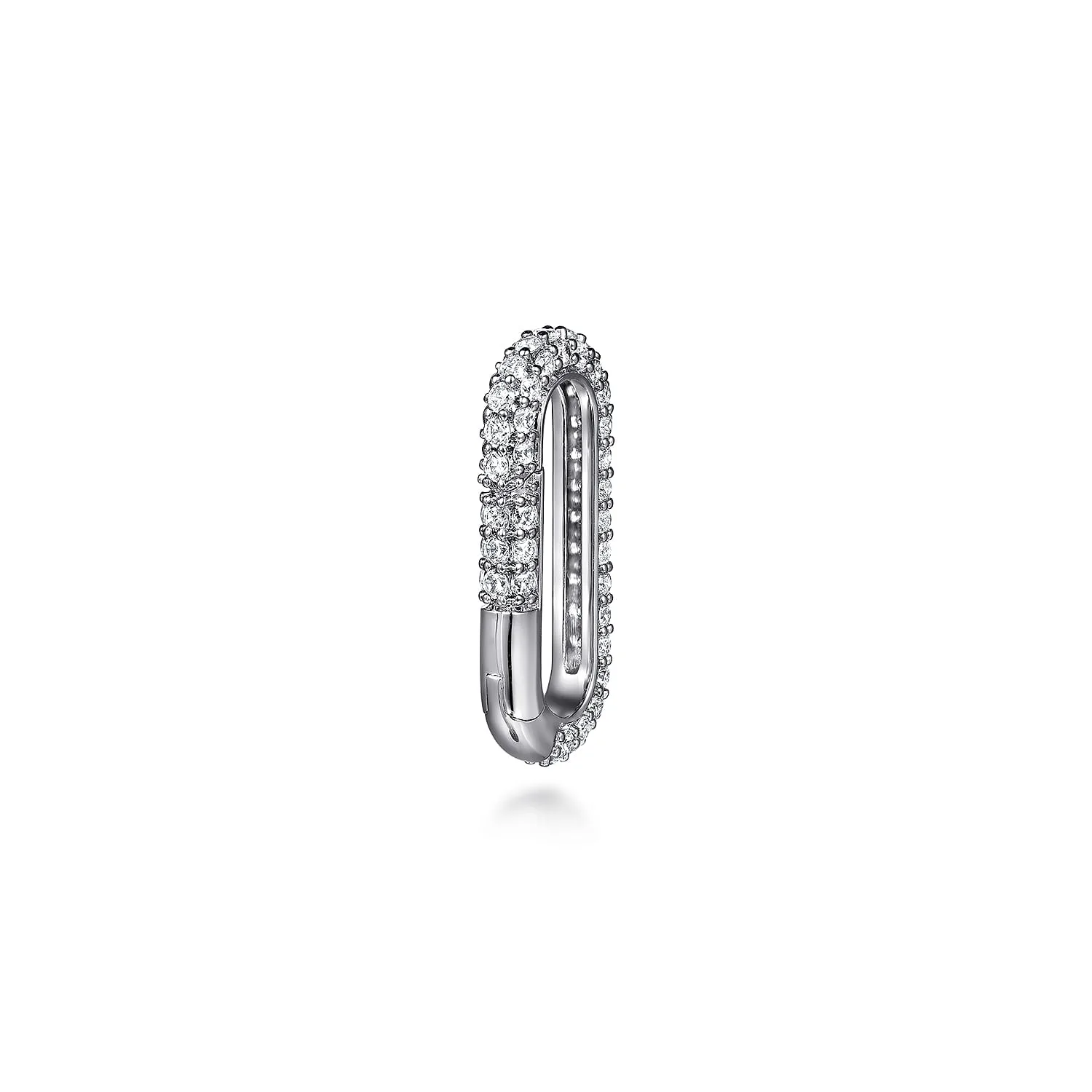 Diamond Pave Paperclip Lock