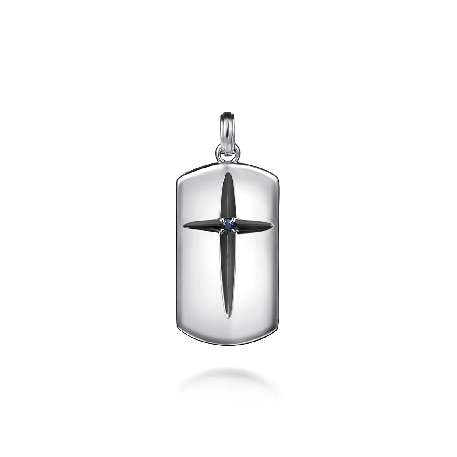 Cross Dog Tag Pendant