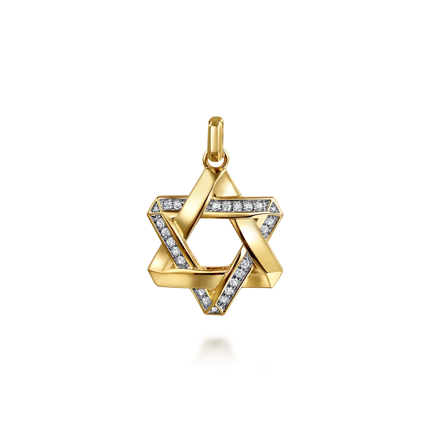 Diamond Star of David Pendant
