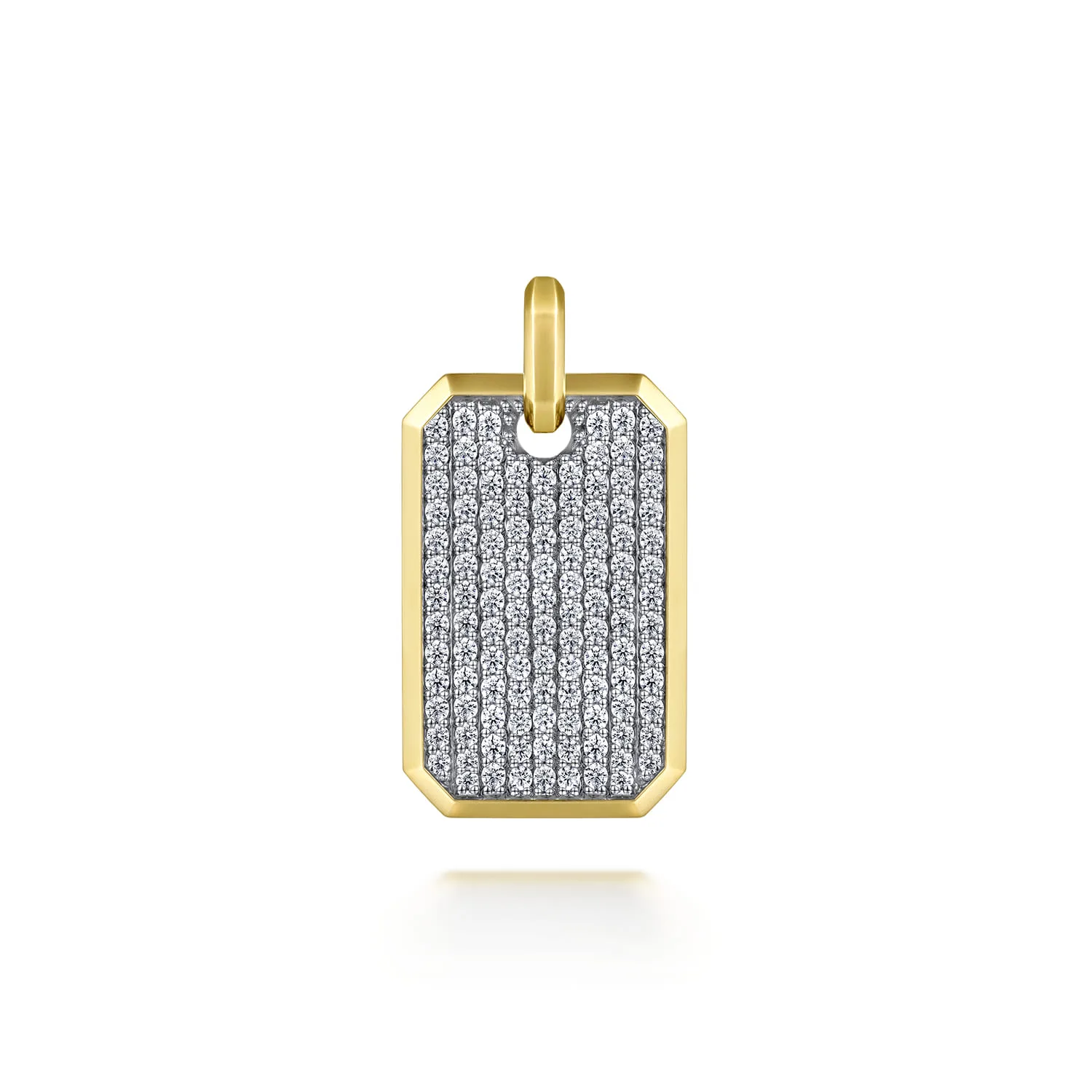 Diamond Dog Tag Pendant