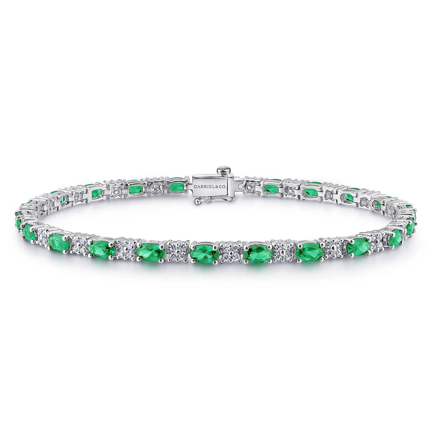 Diamond Emerald Tennis Bracelet