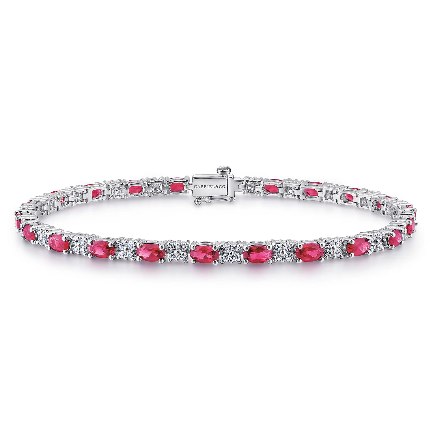 Diamond Ruby Tennis Bracelet