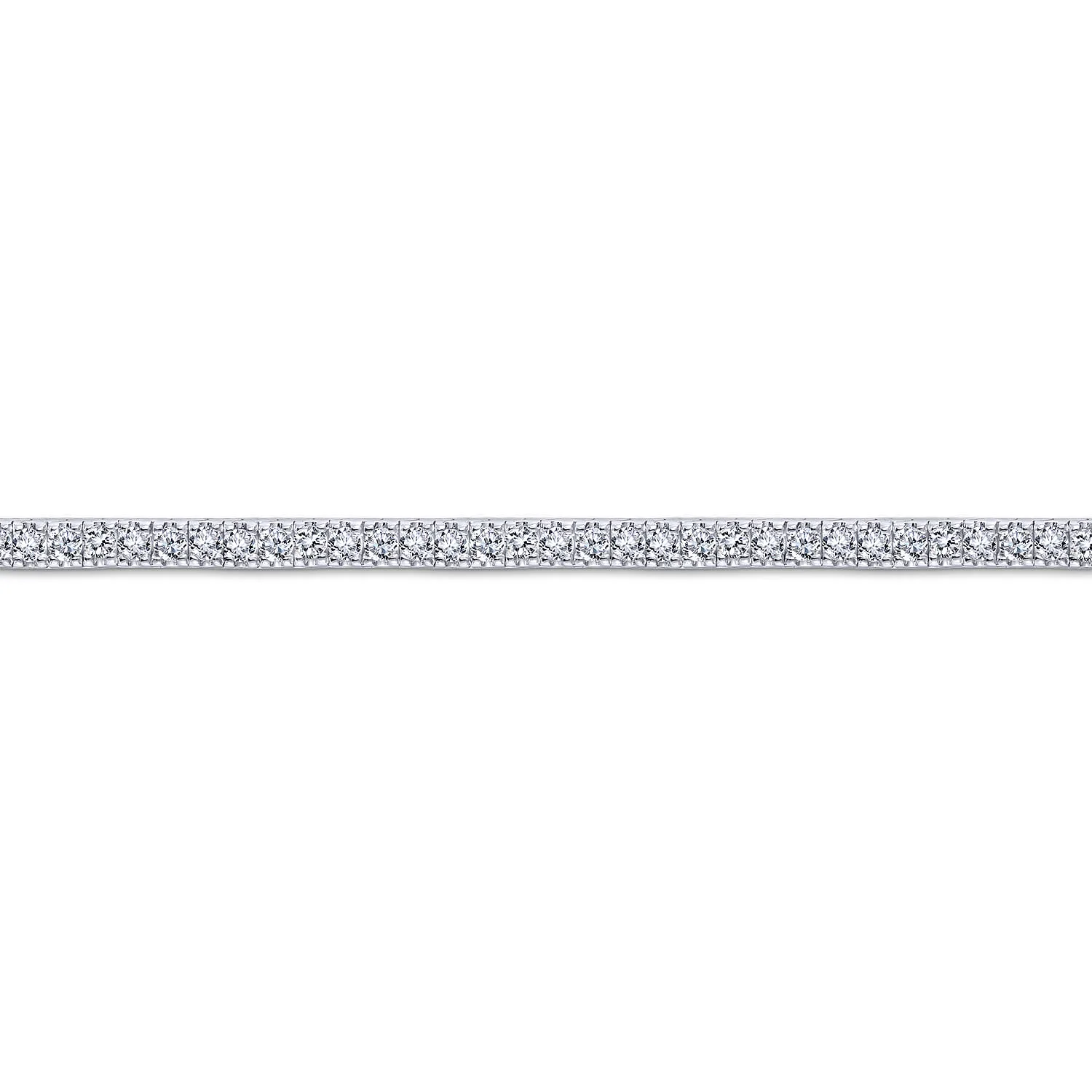 Diamond Tennis Bracelet in 14K White Gold, photograph 2