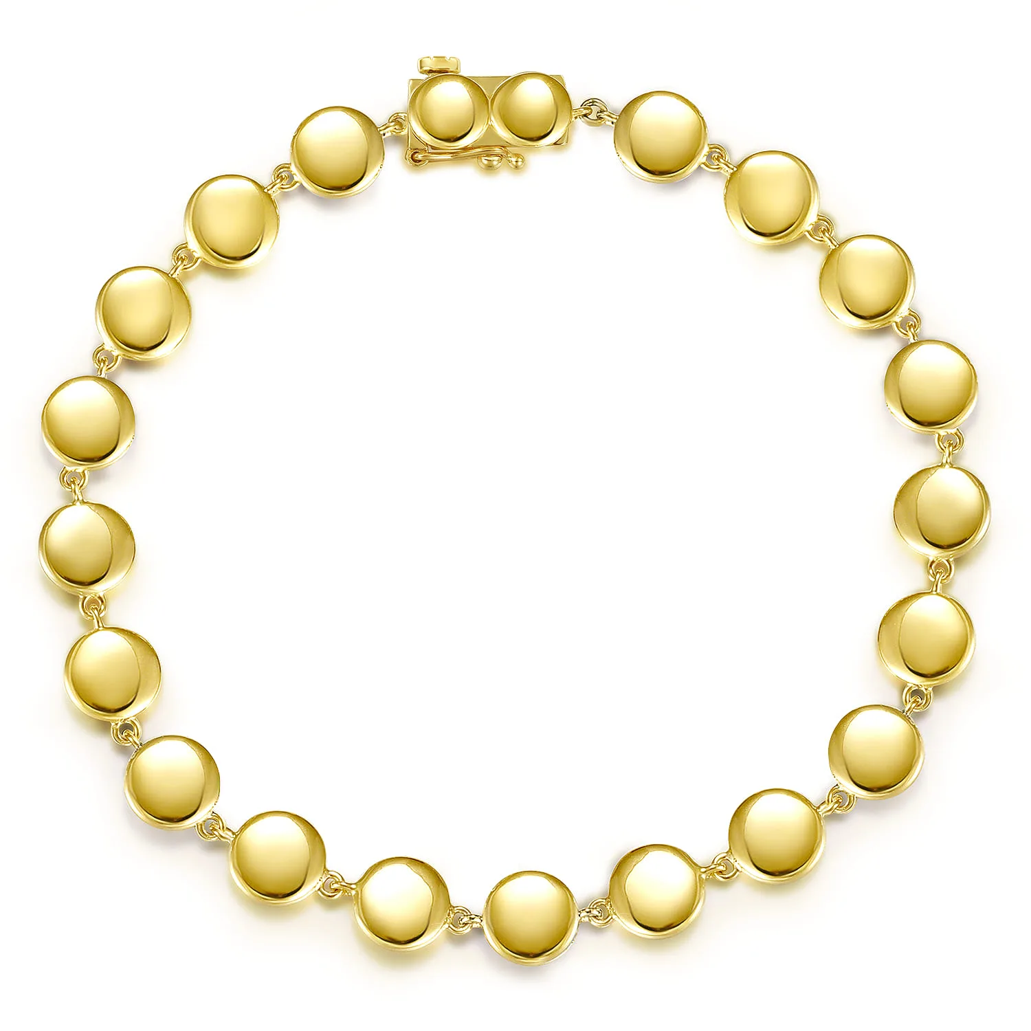 Disc Station Tennis Bracelet