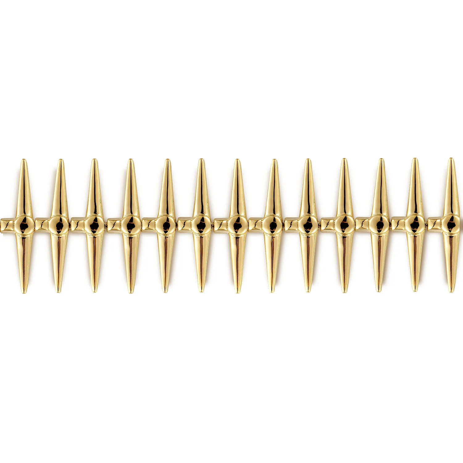 Kaslique Tennis Bracelet in 14K Yellow Gold, photograph 2