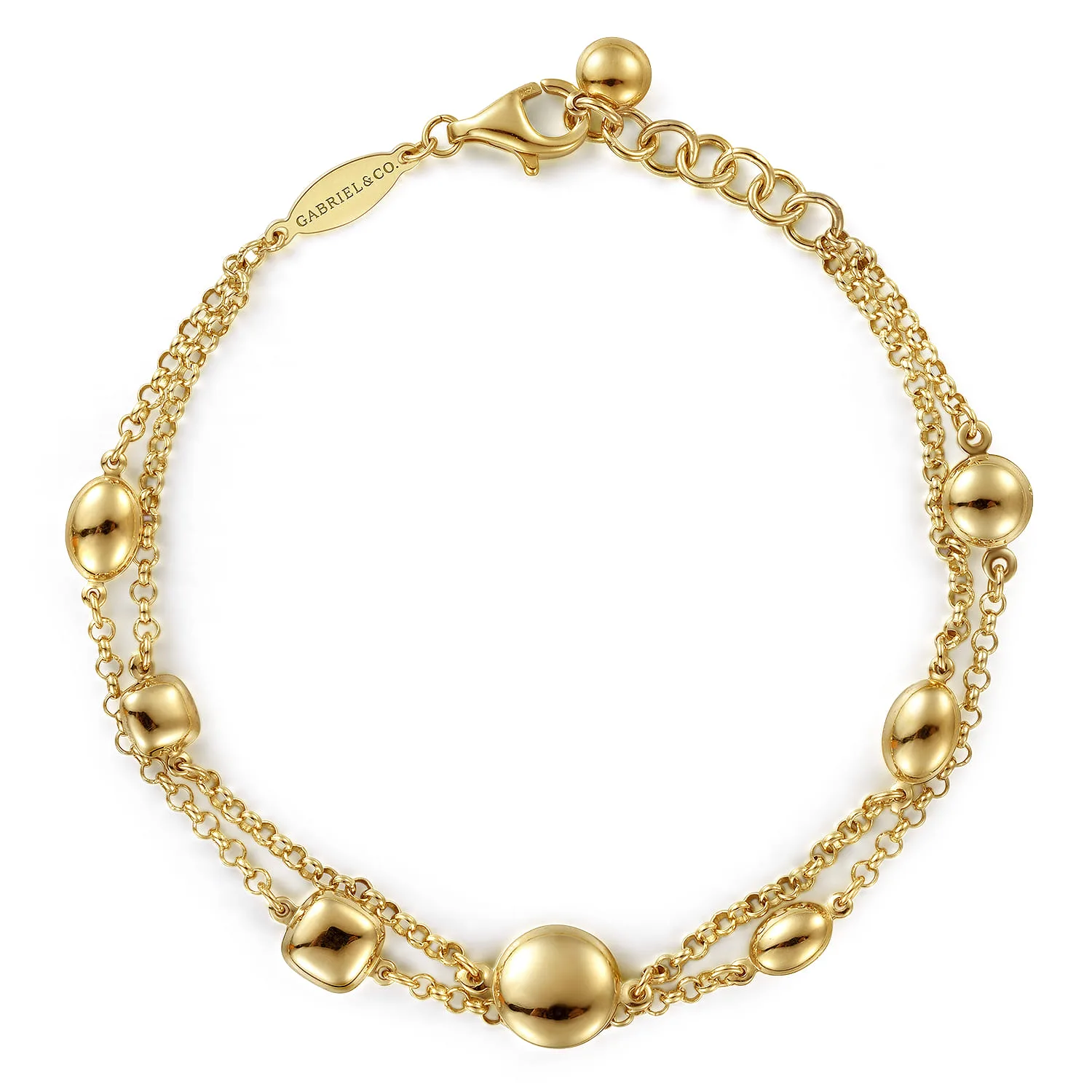 Two Row Chain Bracelet with Bujukan Ball Stations