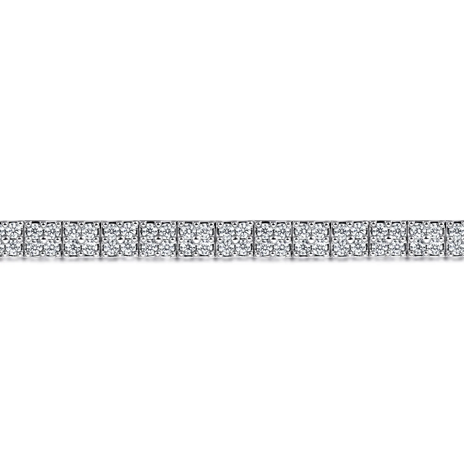 Diamond Tennis Bracelet in 14K White Gold, photograph 2